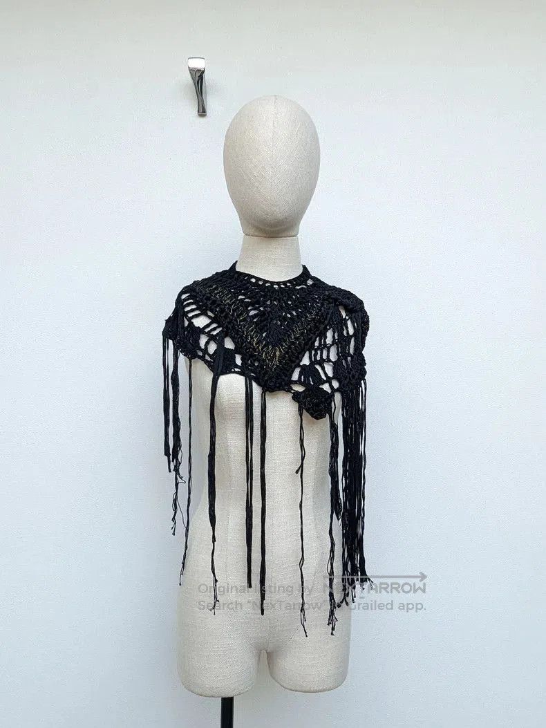 Ann Demeulemeester Ann Demeulemeester Fringe Cape Accessory. Size XXS / US 00 / IT 34 - 3 Thumbnail