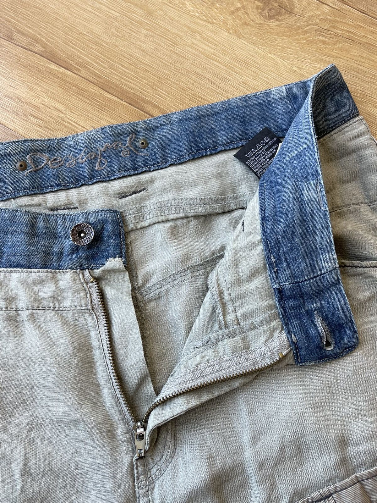 Desigual Desigual Multi-Pocket Patchwork Linen Blend Pants Size 46 Size US 38 / EU 54 - 19 Thumbnail