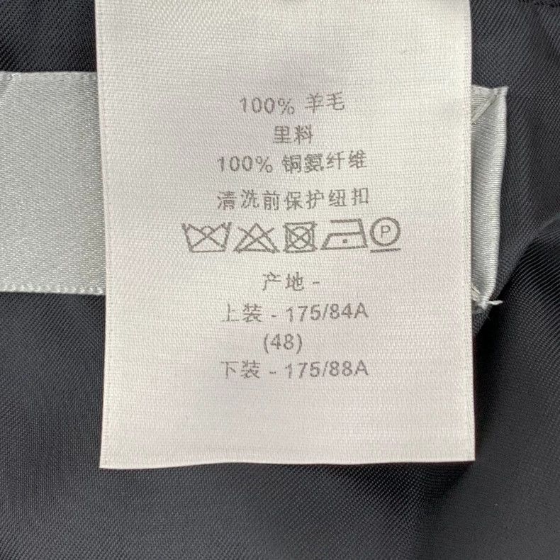 Dior Dior Black wool lapel single-breasted long-sleeved suit Size 48R - 7 Thumbnail