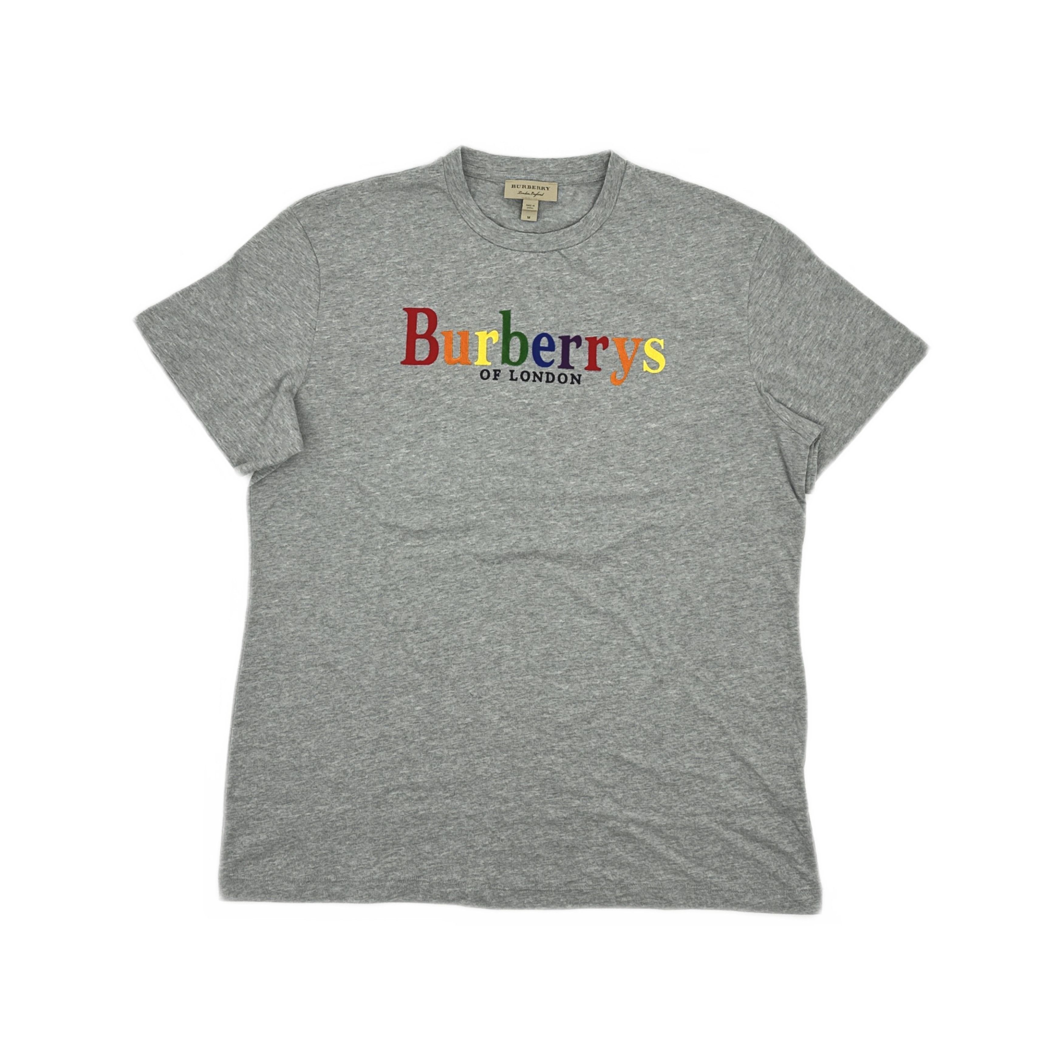 Burberry Burberry Multi-Color Logo T-Shirt Size M Size US M / EU 48-50 / 2 - 1 Thumbnail