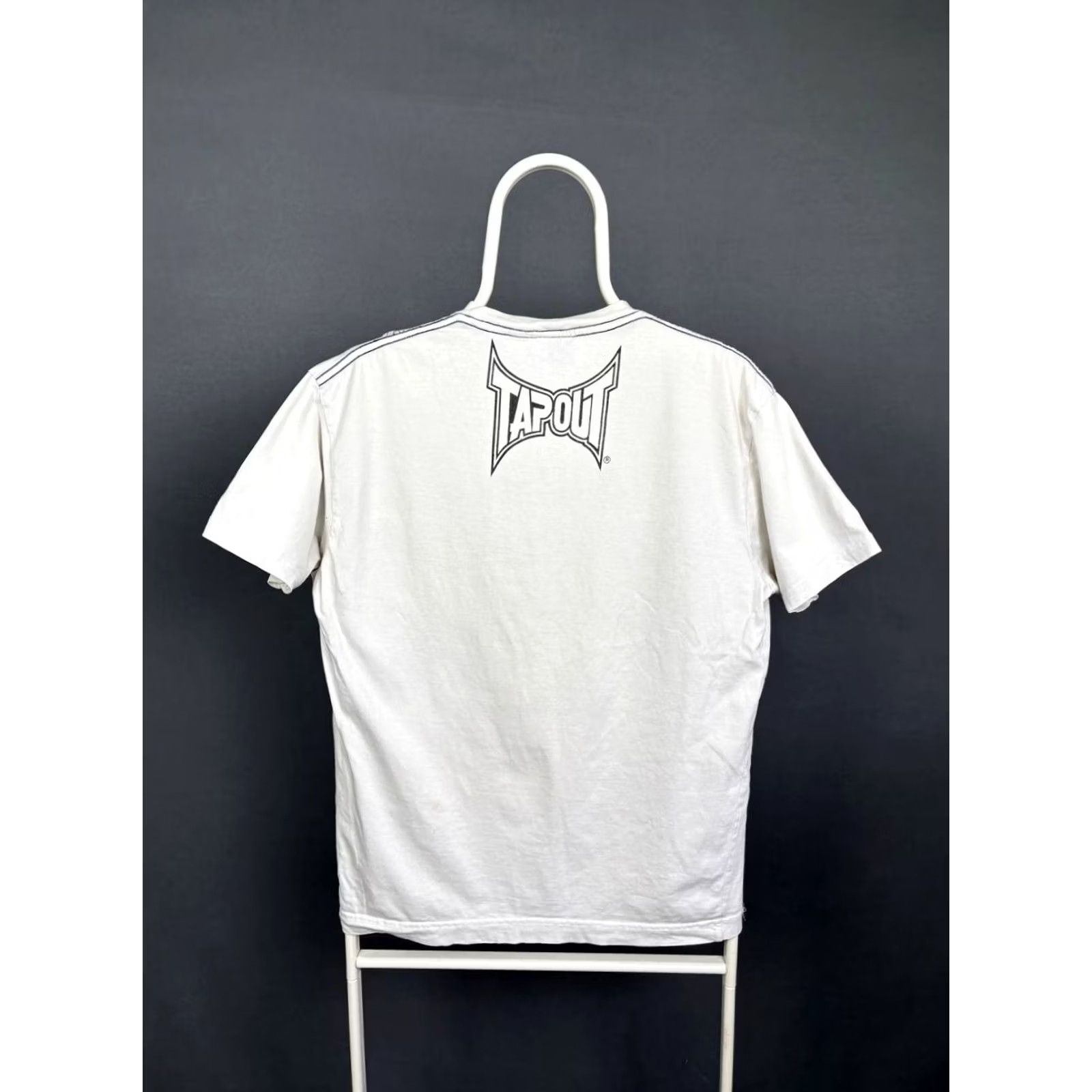Tapout Tapout Mens Graphic T-Shirt M White Cotton Crew Neck Short Sleeve Shirt Mens Tapout Shirt White Graphic Print All Seasons Modern Classic Size US M / EU 48-50 / 2 - 2 Thumbnail