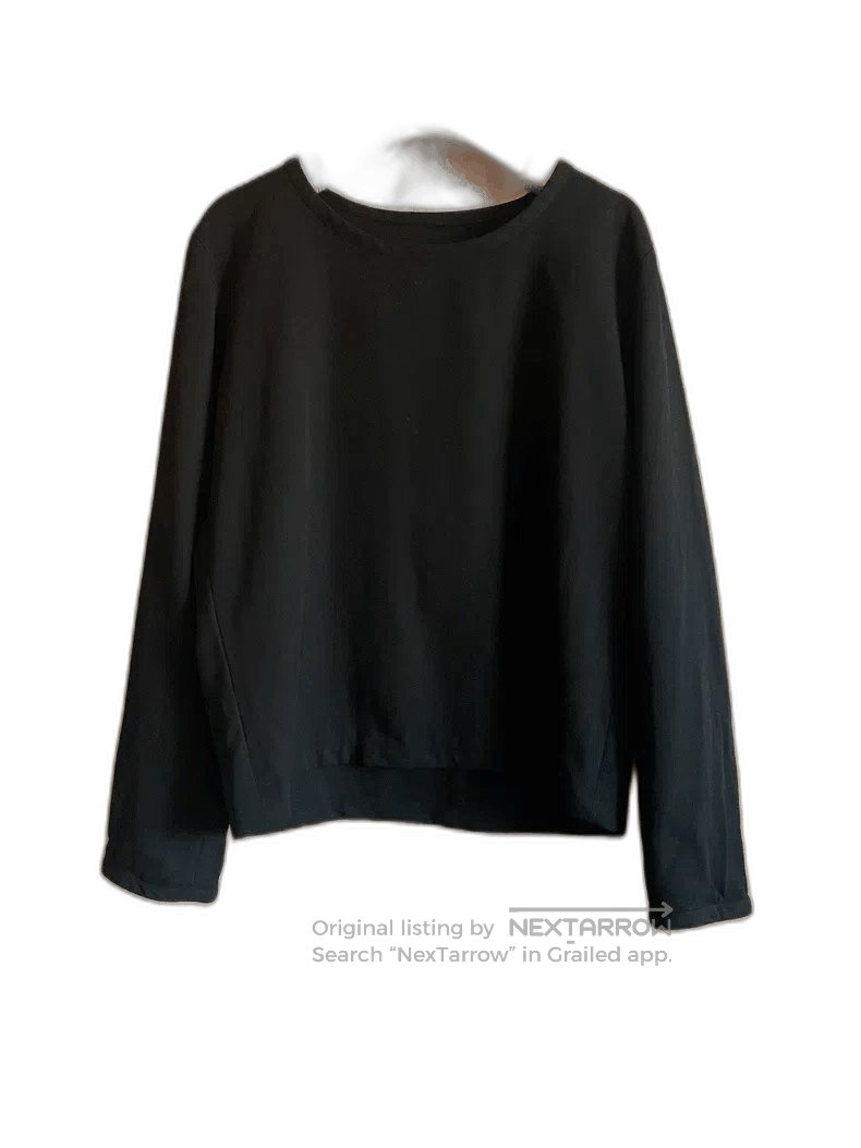 Yohji Yamamoto Yohji Yamamoto Vintage Black Sweatshirt Size US M / EU 48-50 / 2 - 1 Thumbnail