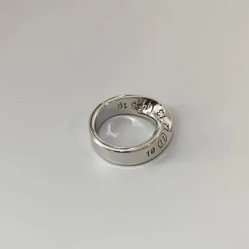 Ring Of Fire Distressed Twisted Design Engraved Number Ring ( size 8-10 Size ONE SIZE - 1 Thumbnail