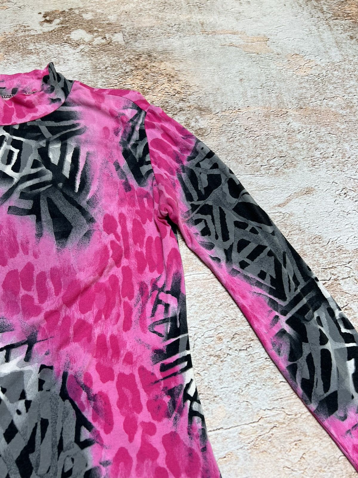 Vintage Vintage elastic abstract long sleeve Size S / US 4 / IT 40 - 3 Thumbnail