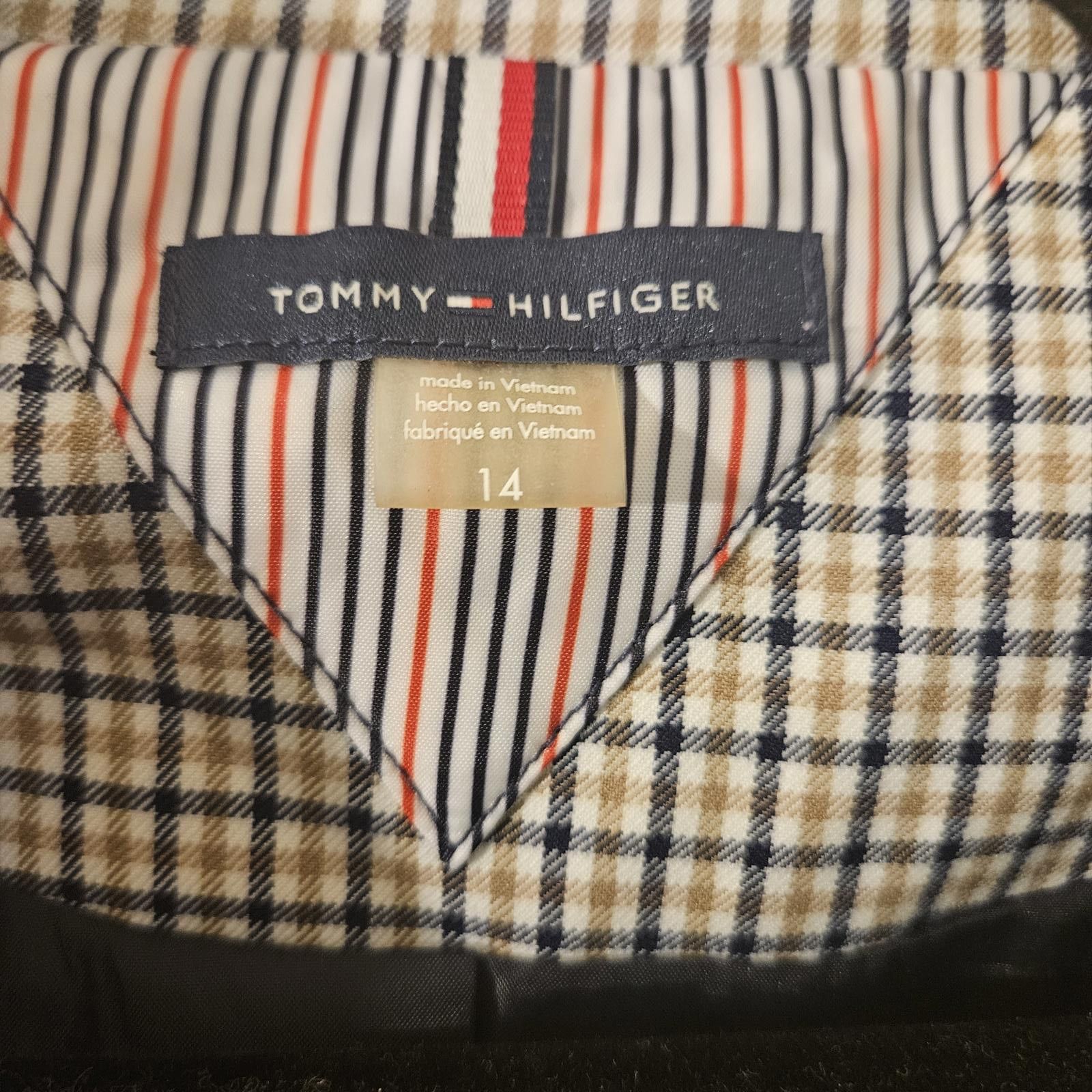 Designer Tommy Hilfiger Women's Plaid Blazer Jacket Size 14 Size XL / US 12-14 / IT 48-50 - 6 Thumbnail