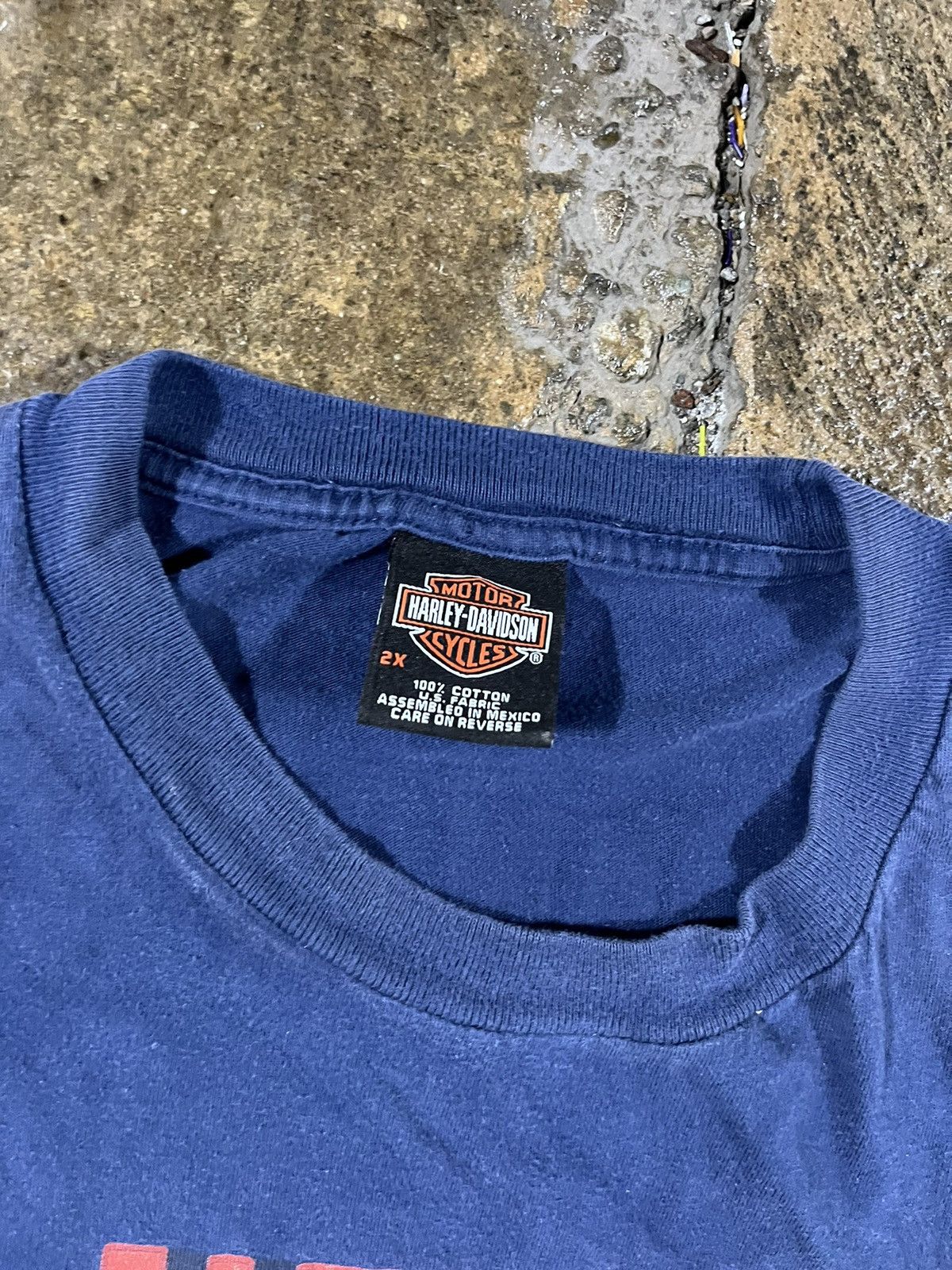 Harley Davidson × Vintage Crazy Vintage Y2K Harley Davidson Eagle Logo Skater Tee Size US XXL / EU 58 / 5 - 8 Thumbnail