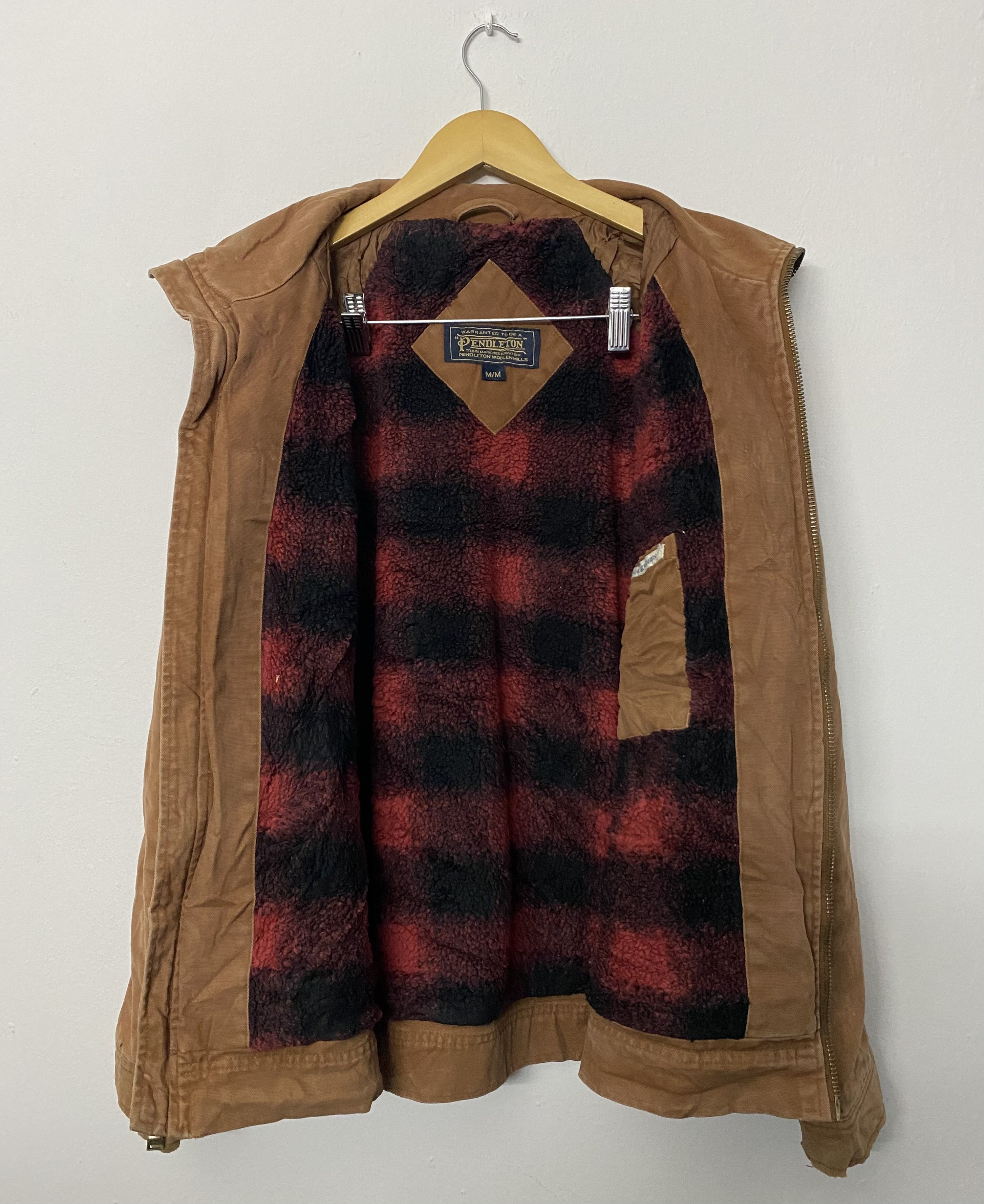 Pendleton VTG PENDLETON Duck Canvas Work Jacket Buffalo Plaid Size M Size US M / EU 48-50 / 2 - 3 Thumbnail