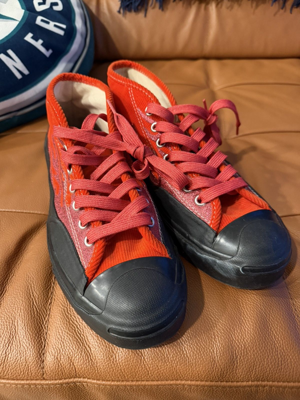 Converse Converse Jack Purcell Chukk ASAP Nast Tomato Flame Corduroy Size US 8 / EU 41 - 2 Thumbnail