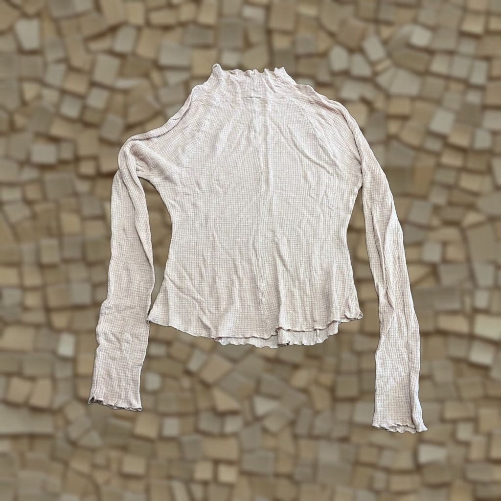 Free People Free People Shirt Womens Medium Pink Intimately Turtleneck Long Sleeve Regular Casual Modern Basic 90s? (No, avoid adding) Size M / US 6-8 / IT 42-44 - 1 Thumbnail