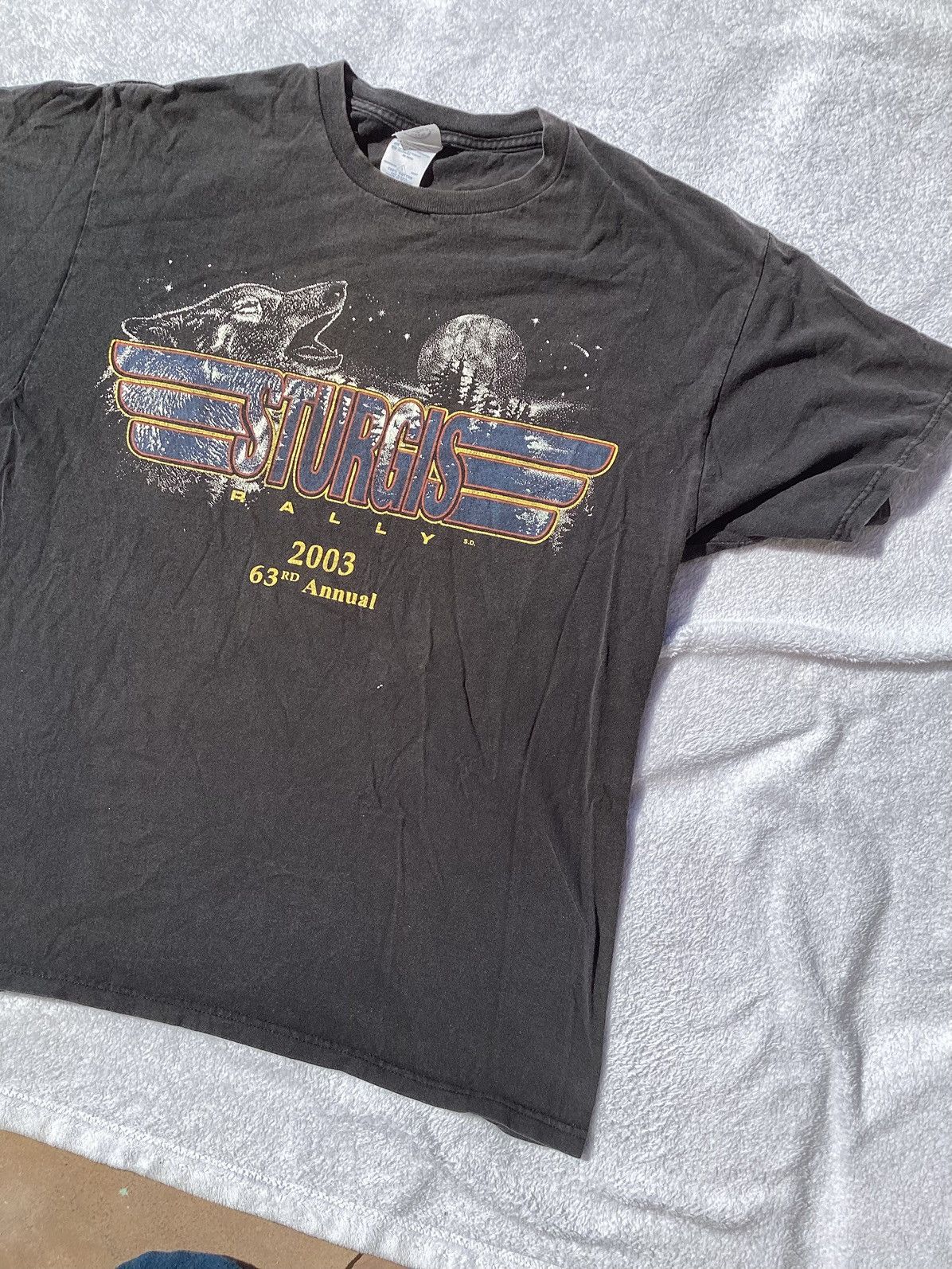 Harley Davidson × Vintage Vtg 03 Sturgis South Dakota Black Hills motorcycle rally Tee Size US L / EU 52-54 / 3 - 2 Thumbnail