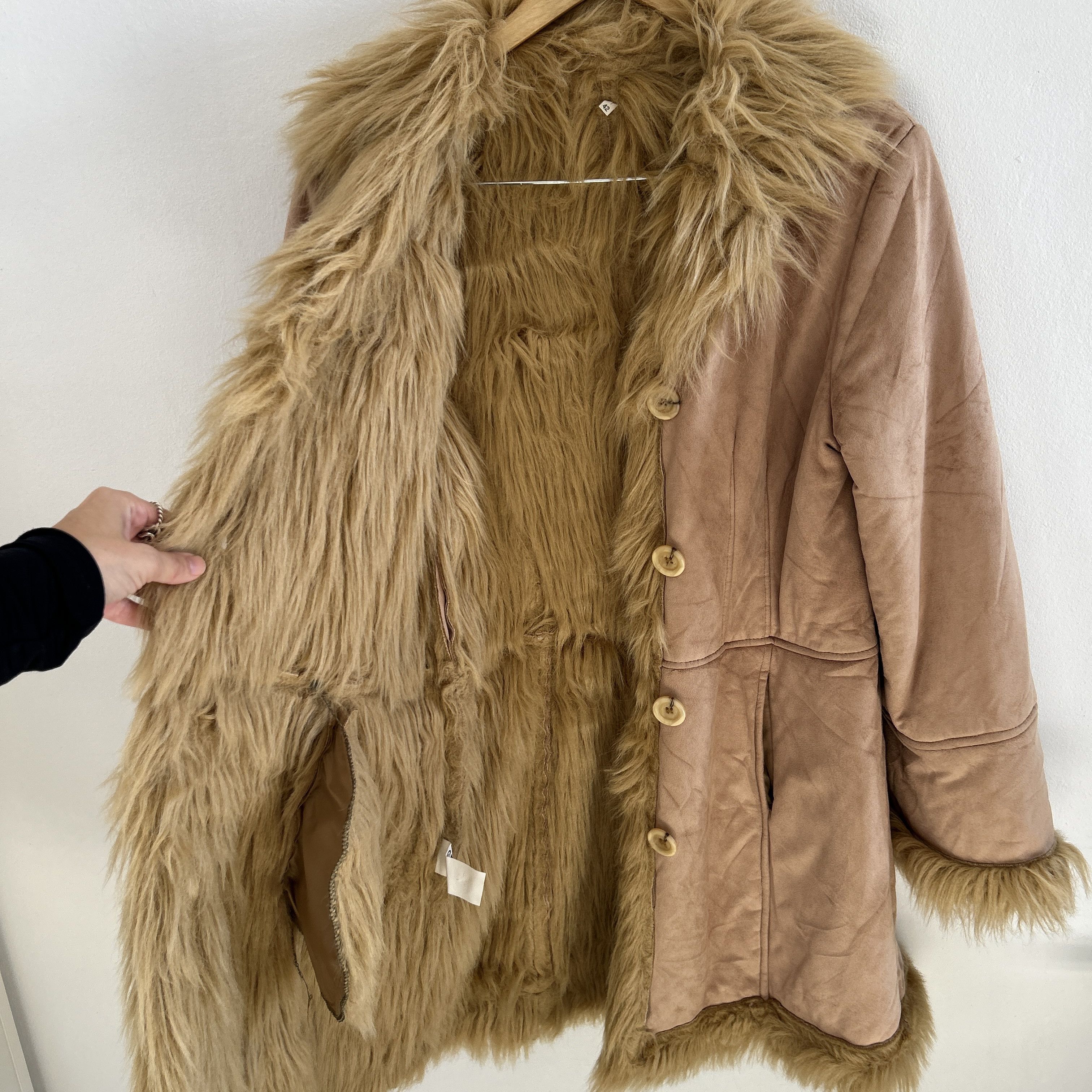 Vintage Vintage 70s Faux Suede Penny Lane Coat Size M / US 6-8 / IT 42-44 - 12 Thumbnail