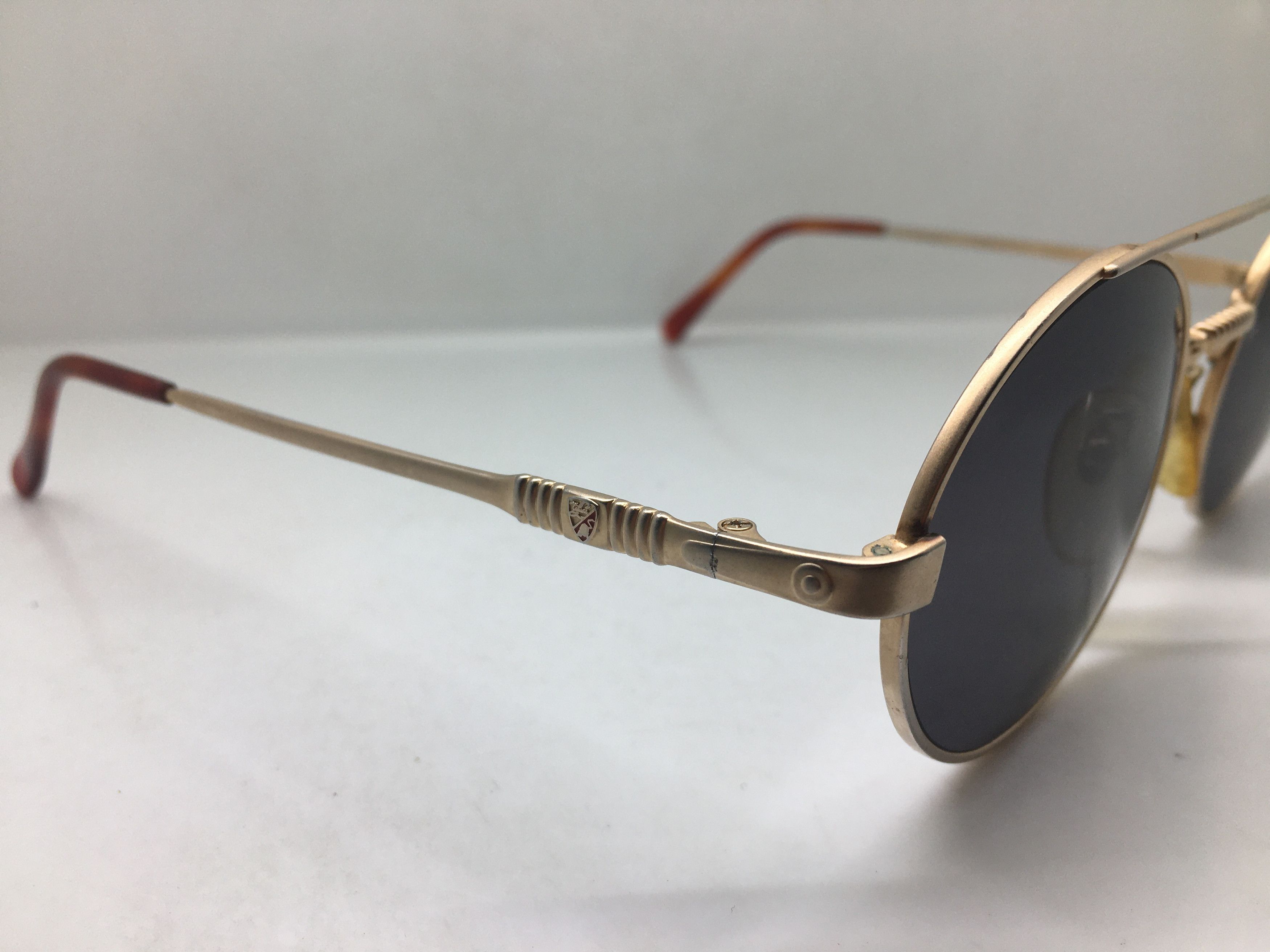Tonino Lamborghini Tonino Lamborghini Gold Titanium Round Sunglasses JAMES DEAN Size ONE SIZE - 3 Thumbnail