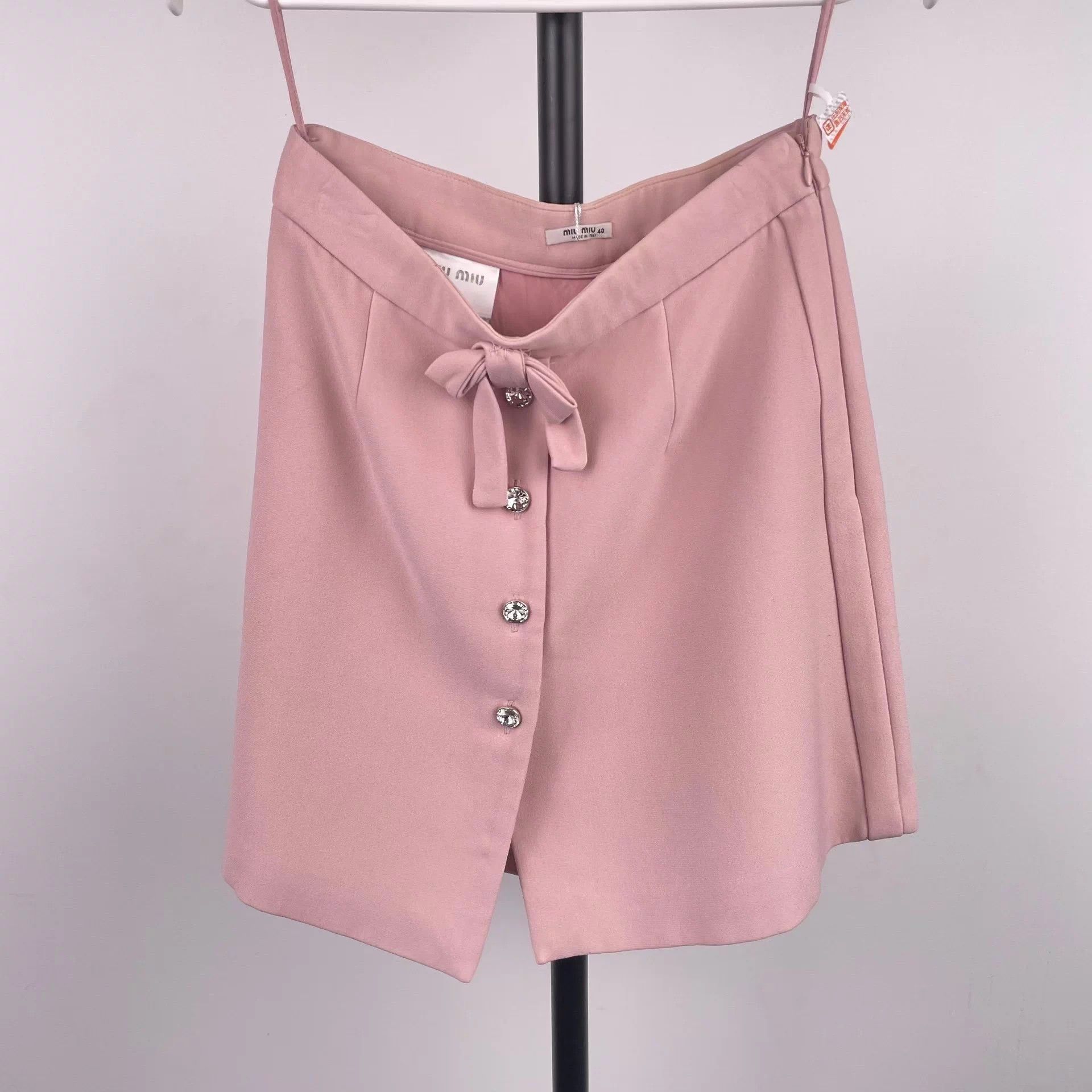 Miu Miu MIU MIU women's pink suit mini skirt Size 27" / US 4 / IT 40 - 1 Thumbnail