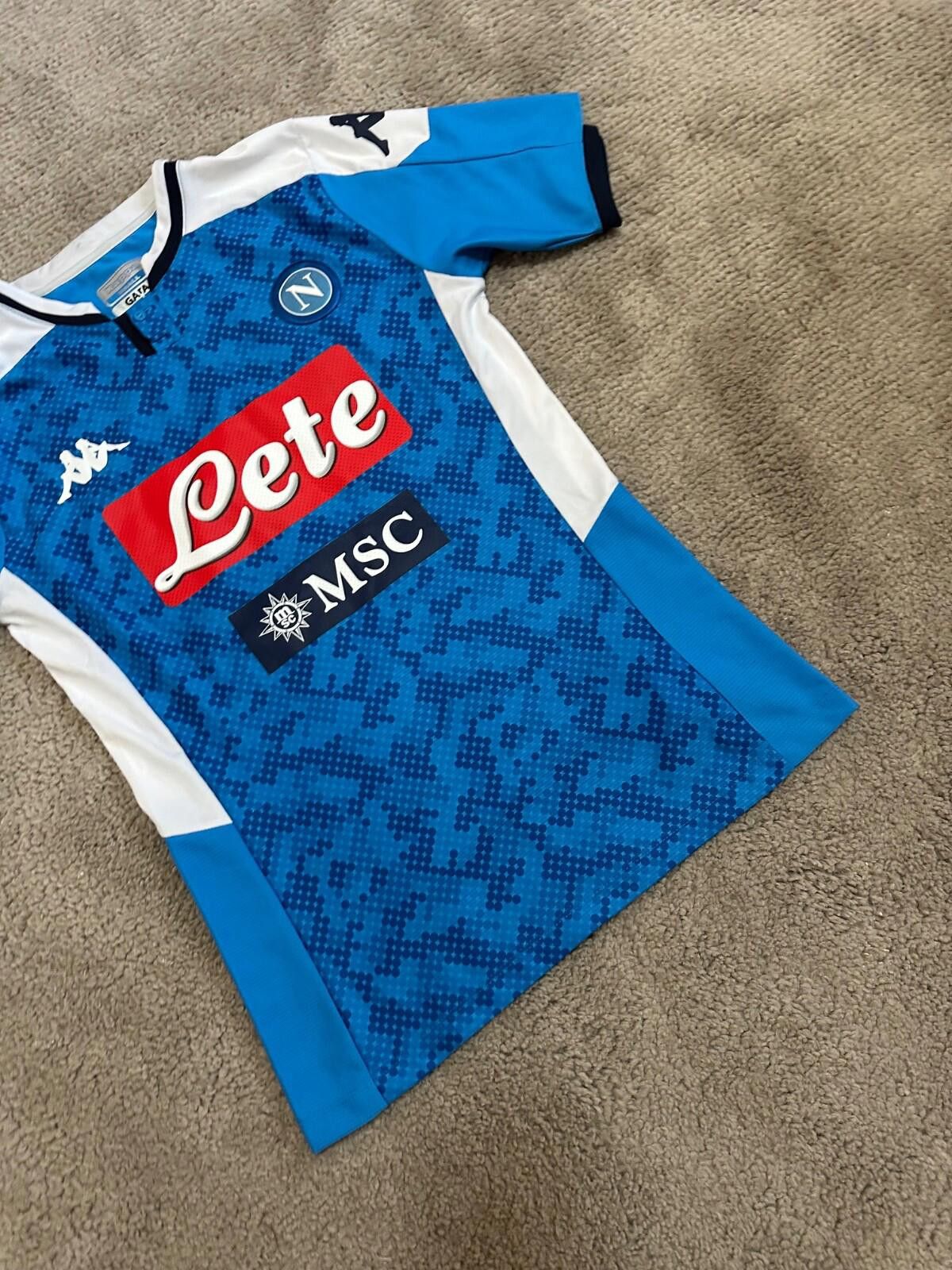 Kappa 2019-20 Kappa Napoli Home Football Shirt Jersey INSIGNE # 24 Size US S / EU 44-46 / 1 - 2 Thumbnail