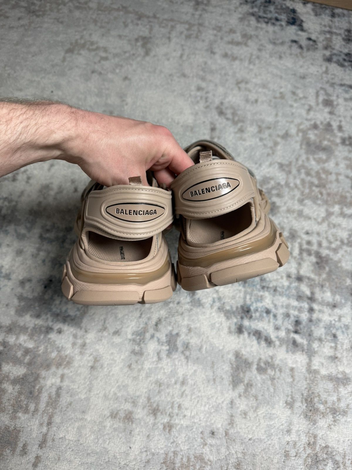 Balenciaga Balenciaga Track Sandals Beige Size US 14 / EU 47 - 3 Thumbnail