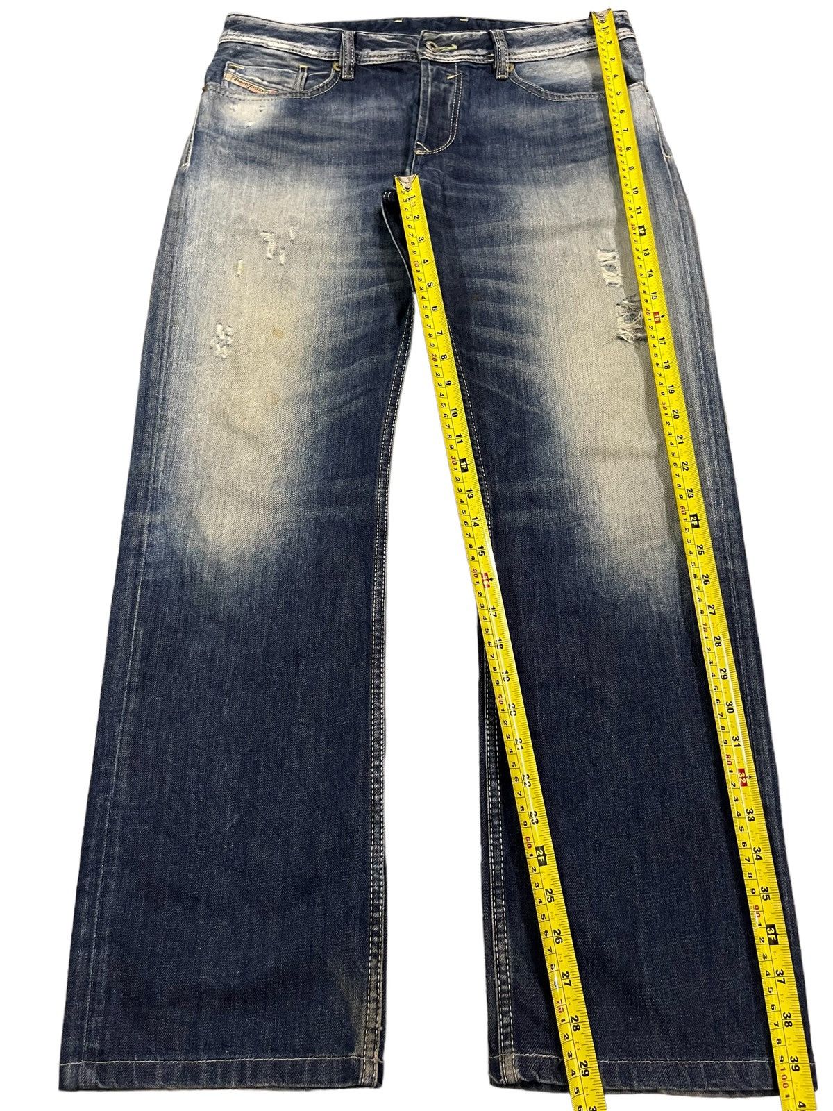 Diesel Vintage Diesel “Waykee” Regular Straight Distress Blue Jeans Size US 34 / EU 50 - 16 Thumbnail