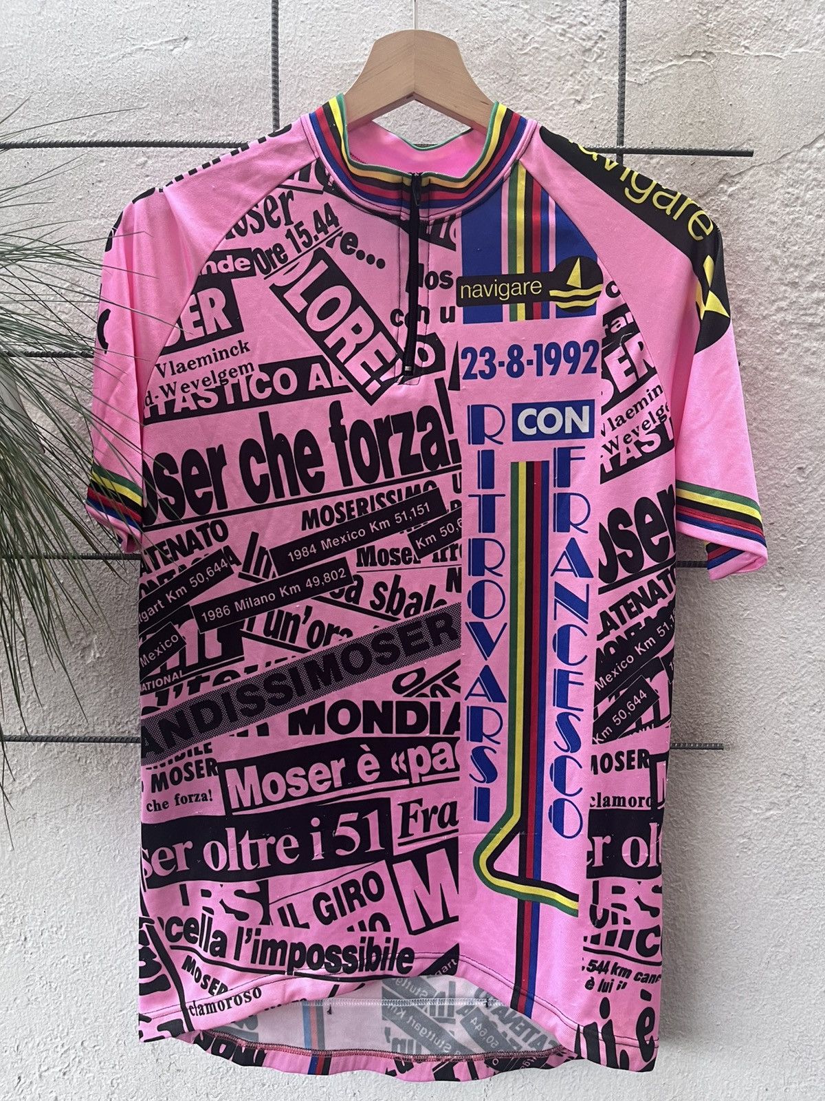 Vintage Ciegi Vintage Bicycle italian Jersey Francesco Moser Size US L / EU 52-54 / 3 - 2 Thumbnail