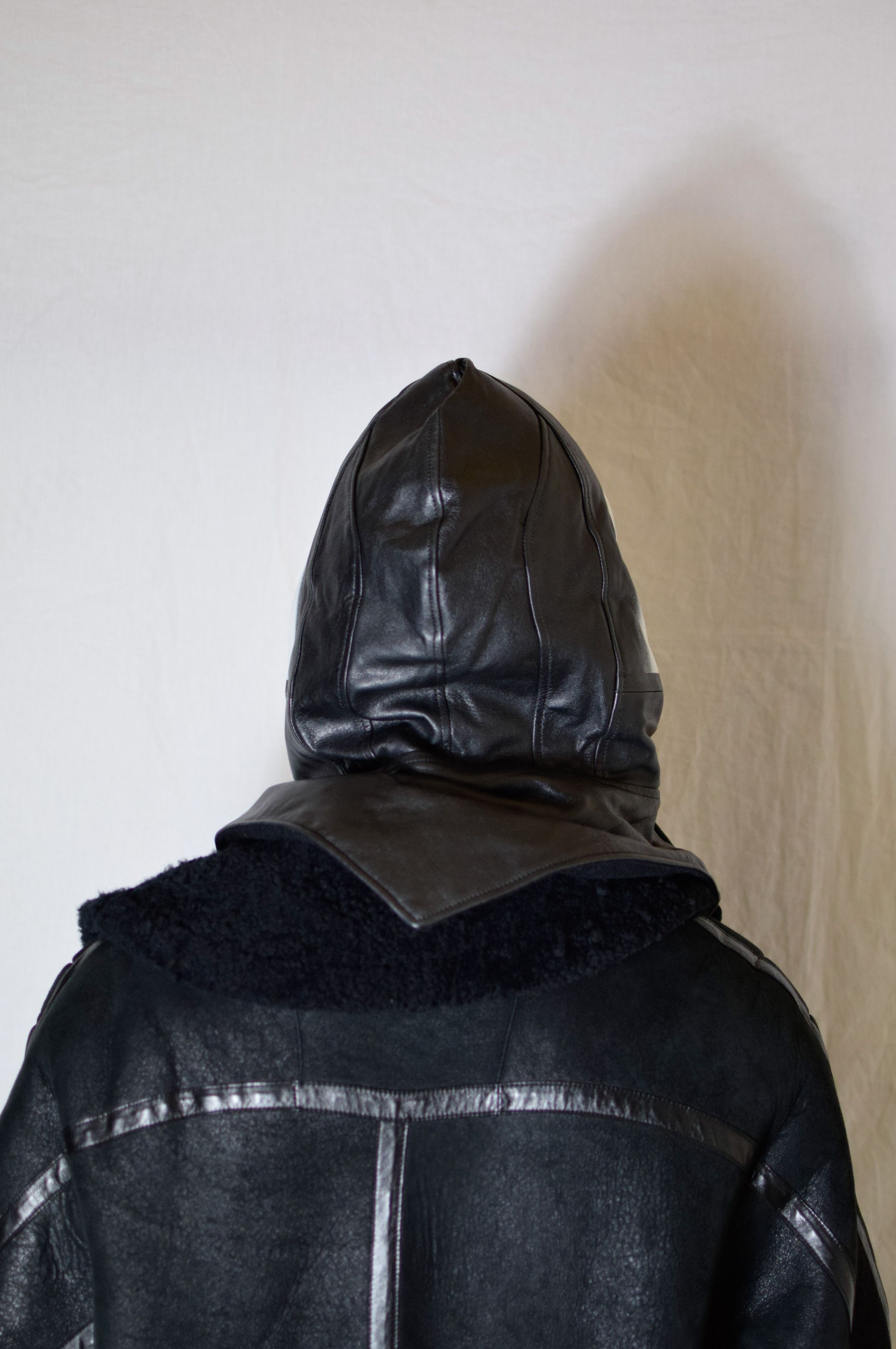Julius Nilos AW16 Sheep Leather Hood - 560STU2-P Size ONE SIZE - 7 Thumbnail