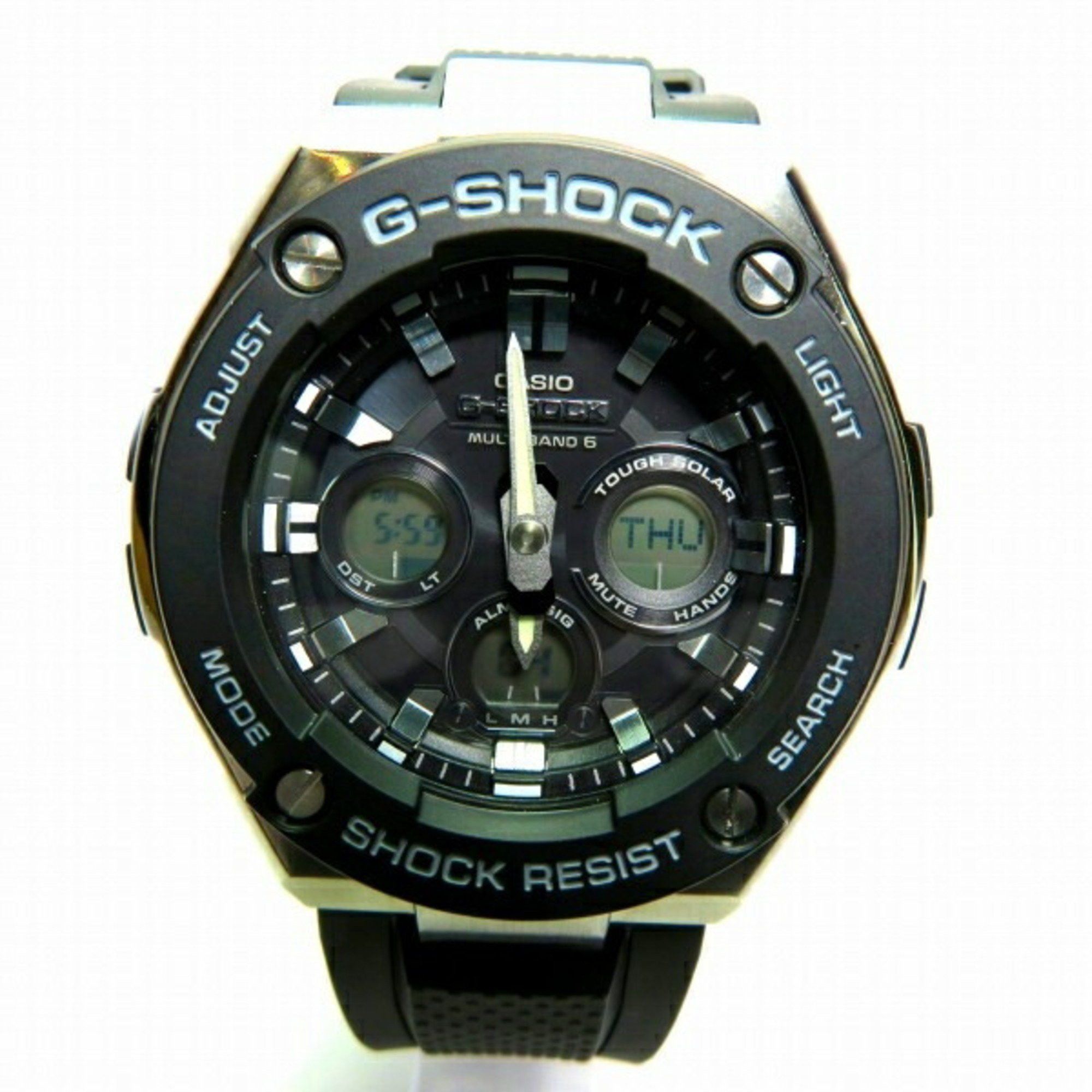 image of Casio G-Shock G-Steel Multiband 6 Gst-W300-1Ajf Radio Solar Watch Men's in Black