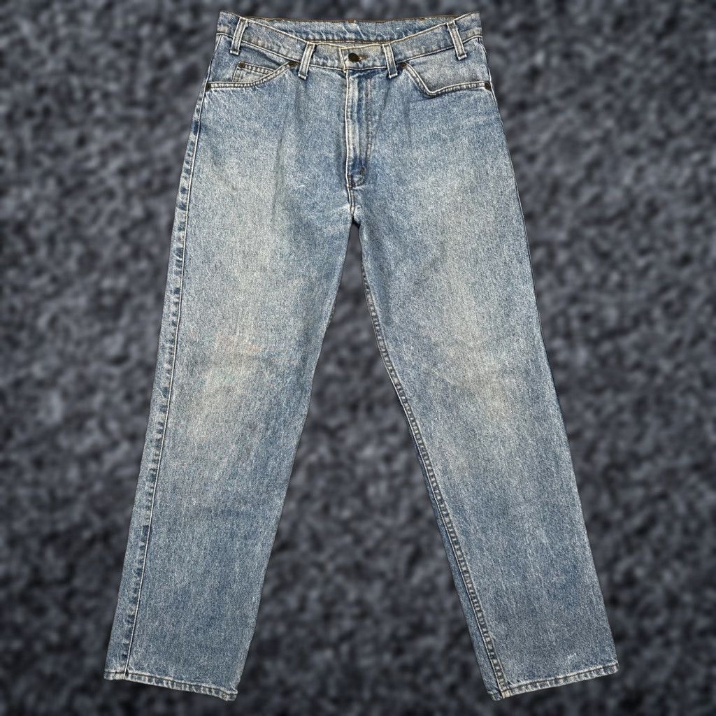 Levi's VINTAGE Levi's 505 Jeans Mens 34x30 Blue Denim Straight Leg Made USA Brown Tab 80s 90s Mens Jeans Size US 34 / EU 50 - 1 Thumbnail