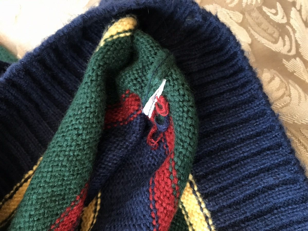 Japanese Brand Cardigan Stripe Colored ( Handmade ) Size US XL / EU 56 / 4 - 5 Thumbnail