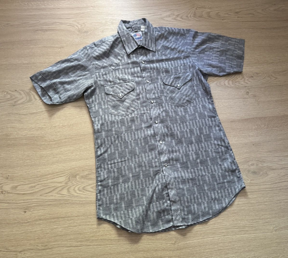Vintage Vintage 90’s Miller Made In USA Western Short Sleeve Shirt Size US M / EU 48-50 / 2 - 1 Thumbnail