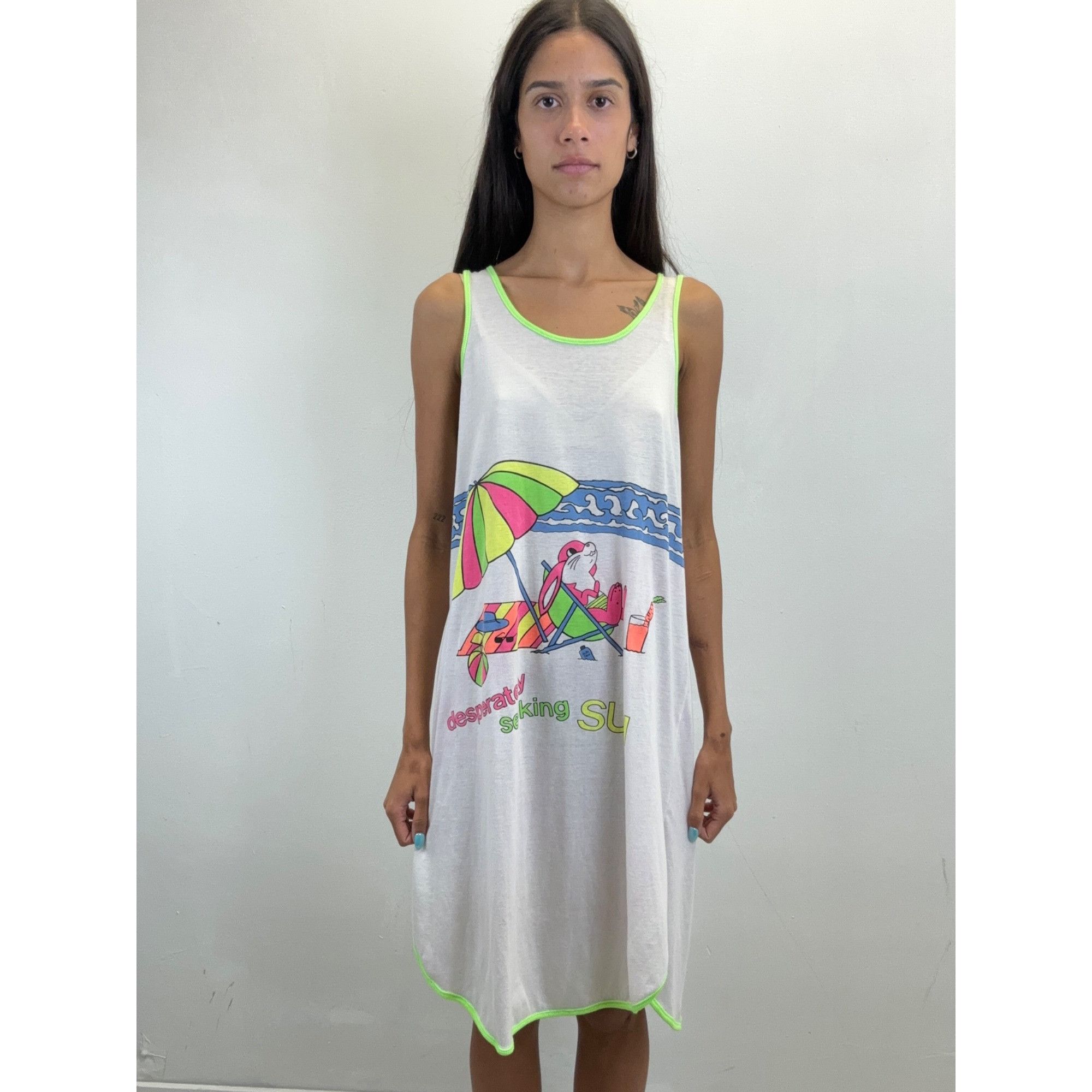 Vintage Vintage Desperately Seeking Sun Beach Tank Top Size ONE SIZE - 3 Thumbnail