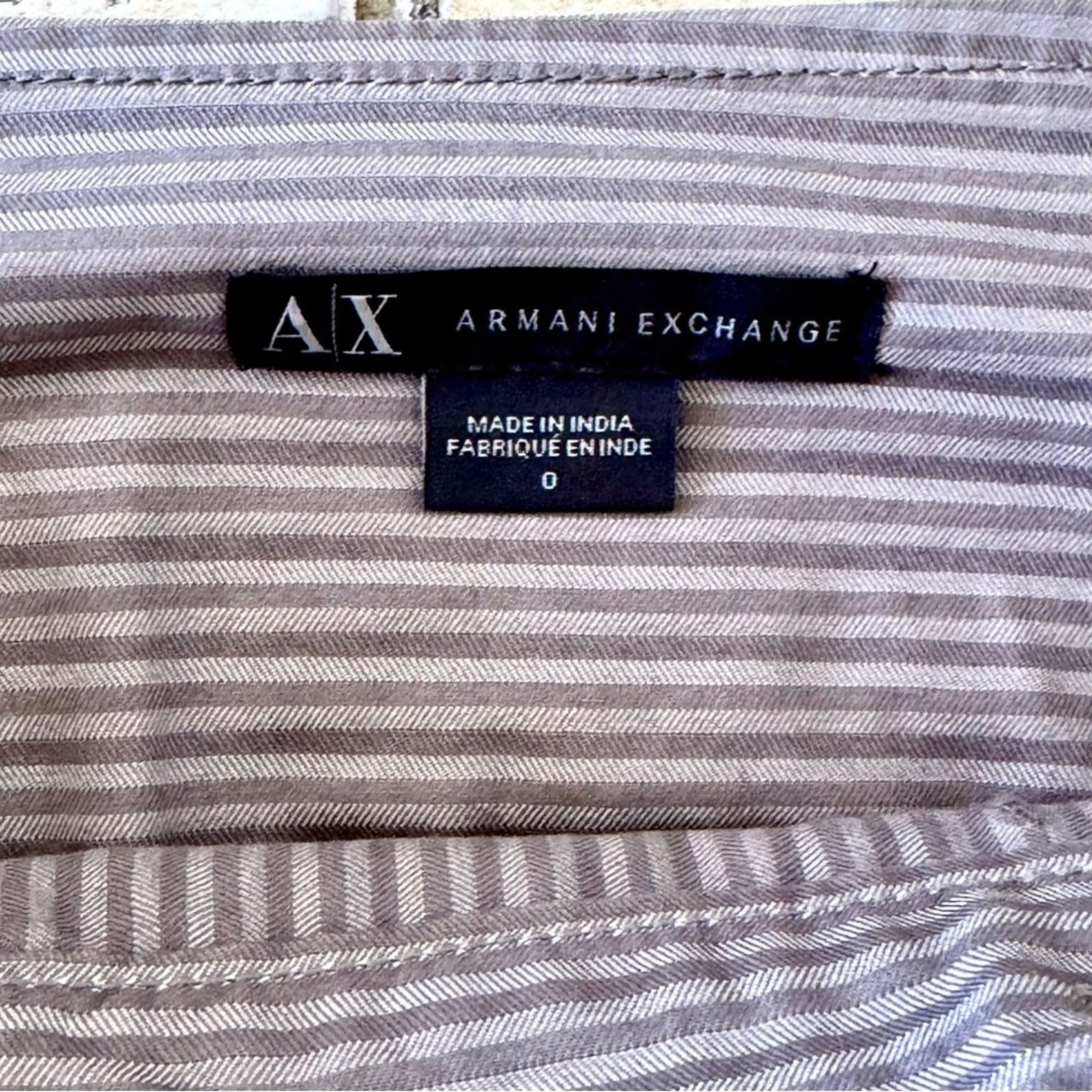 Armani Exchange ARMANI EXCHANGE Grey Mini Skirt, Size 0 Size 25" / US 0 / IT 36 - 8 Thumbnail