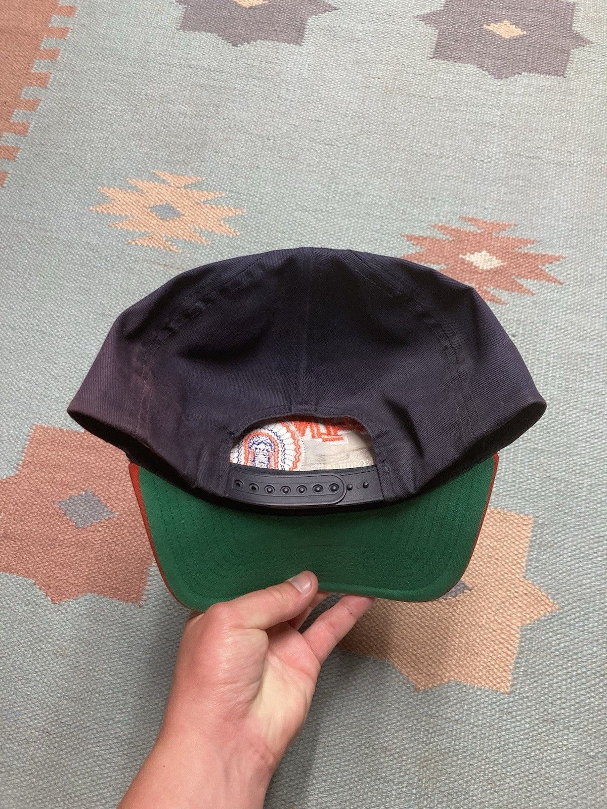 Vintage 90s hat Illinois fighting Illini spell out big logo twins Size ONE SIZE - 4 Thumbnail
