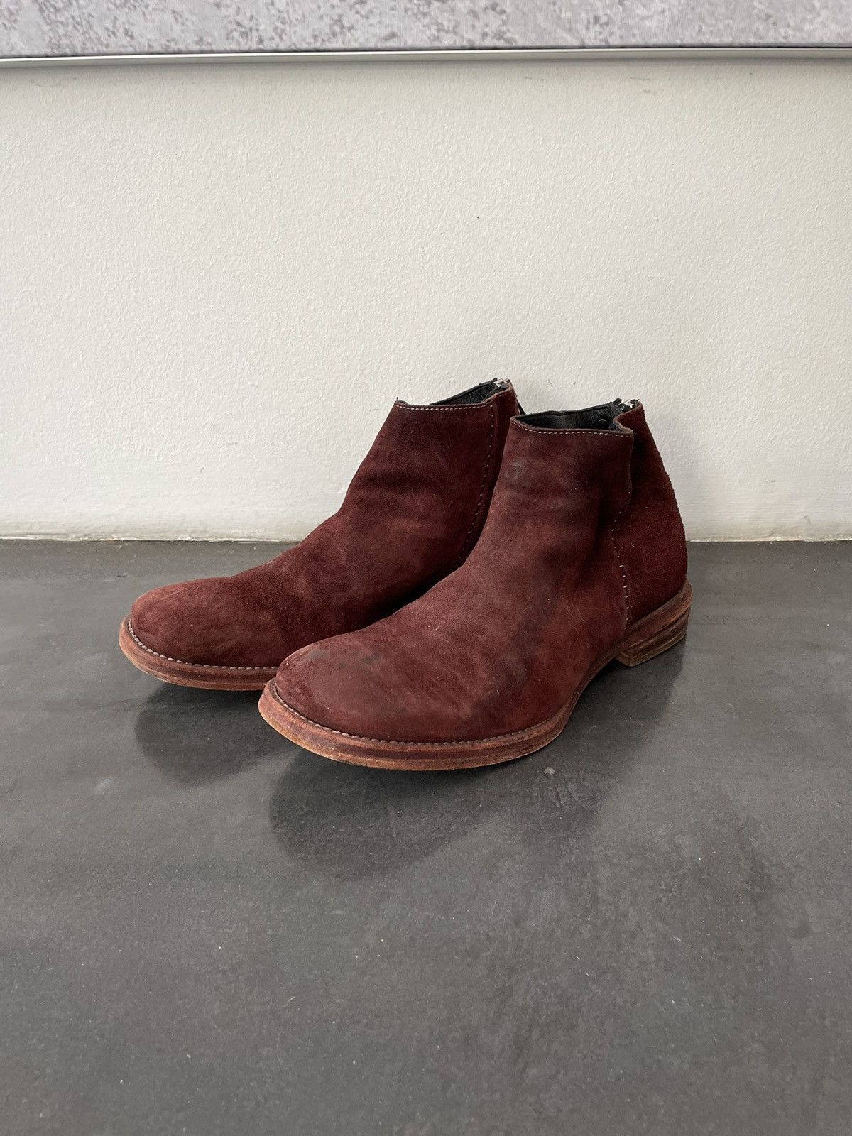 Incarnation Incarnation Burgundy Suede Boots Size US 10.5 / EU 43-44 - 1 Thumbnail
