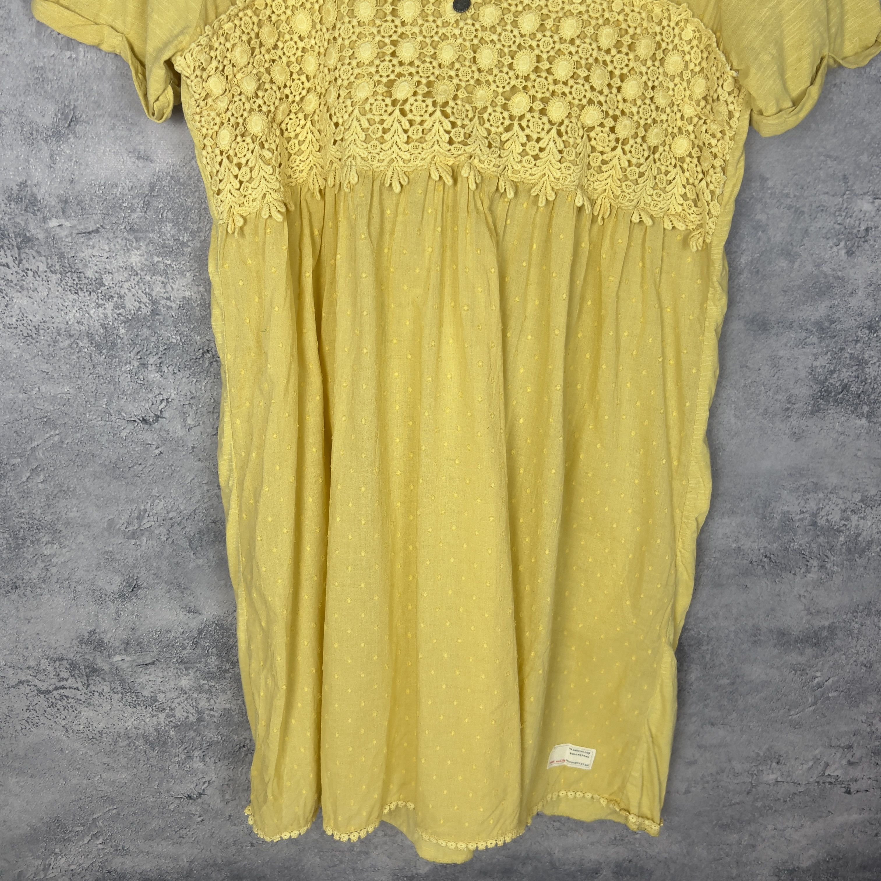 Vintage Odd Molly Women's Dress Size 4 Yellow Short Sleeve Size S / US 4 / IT 40 - 3 Thumbnail