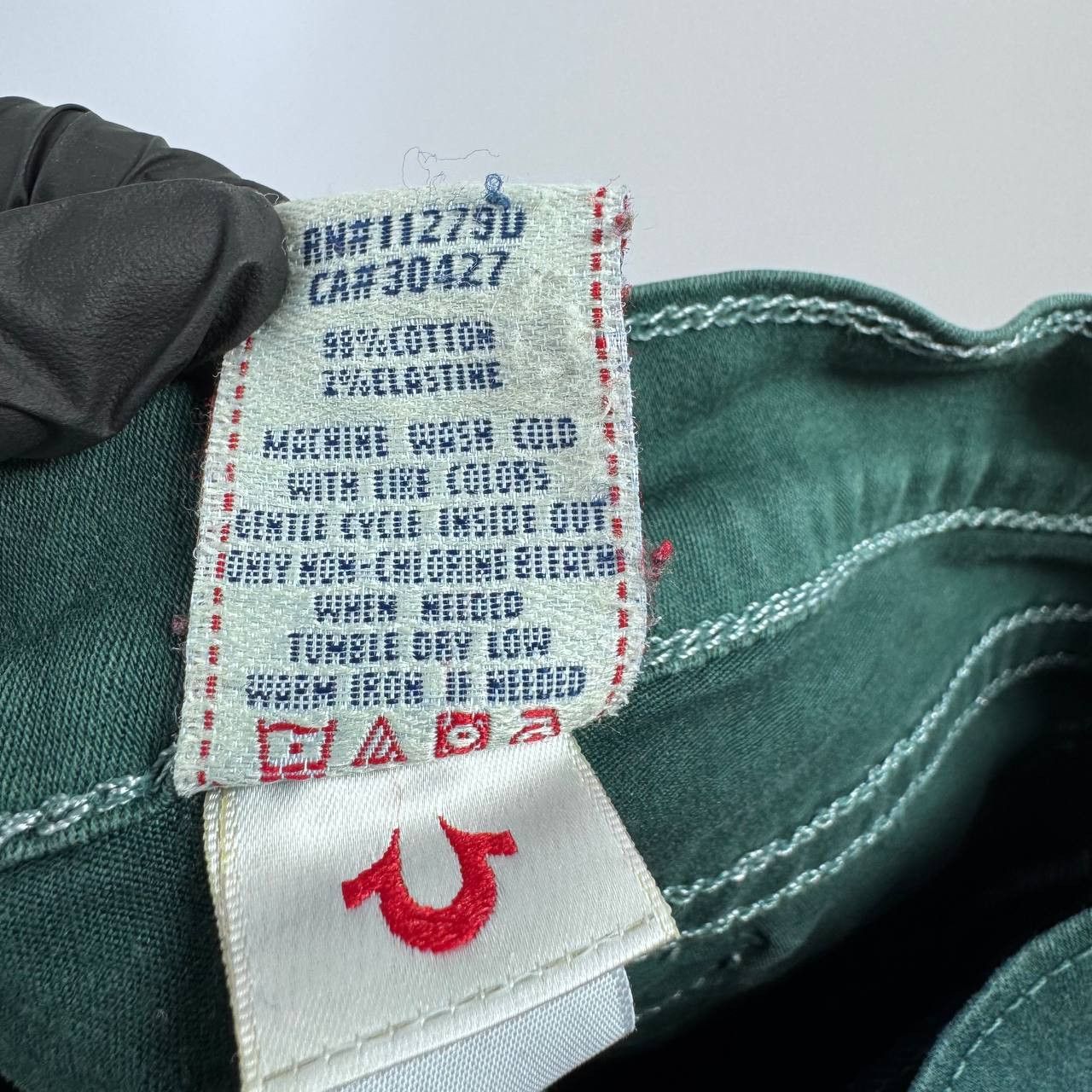 True Religion True Religion Womens Skinny Jeans Green Stretch USA Made 24 Size 24" / US 00 / IT 34 - 5 Thumbnail