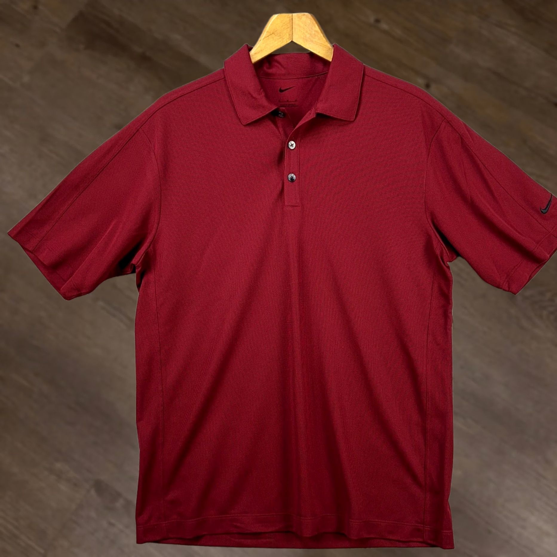 Nike Nike Golf Polo Shirt Mens Medium Maroon Short Sleeve Athletic NEW Casual Outdoor Rugby Golf Shirt Mens Size US M / EU 48-50 / 2 - 1 Thumbnail