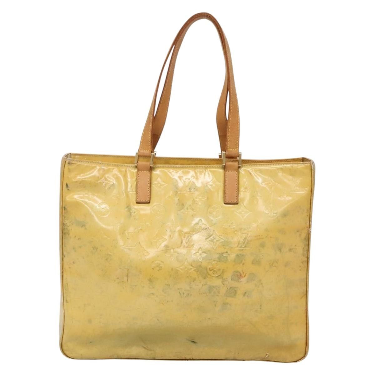 Louis Vuitton LOUIS VUITTON Monogram Vernis Columbus Tote Bag Gris M91028 Size ONE SIZE - 2 Thumbnail