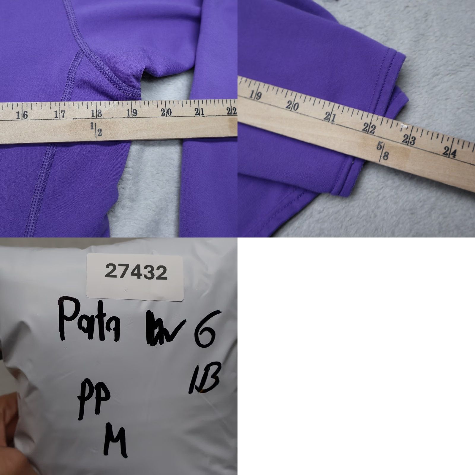 Patagonia Patagonia Pullover Womens Medium Purple 1/4 Zip Long Sleeve Mock Neck Athletic Hiking Casual Woven Nylon Polyester Spandex Daywear USA VTG Size M / US 6-8 / IT 42-44 - 9 Thumbnail