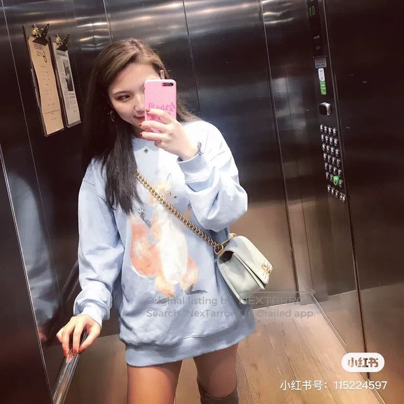 Acne Studios Acne Studios Light Blue Little Fox Sweatshirt Size M / US 6-8 / IT 42-44 - 5 Thumbnail