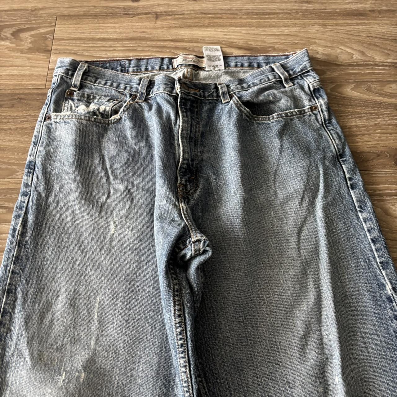 Levi's Crazy Vintage Y2K/2000s Baggy Faded Levis Skater Denim Jeans! 36x33 Size US 36 / EU 52 - 5 Thumbnail