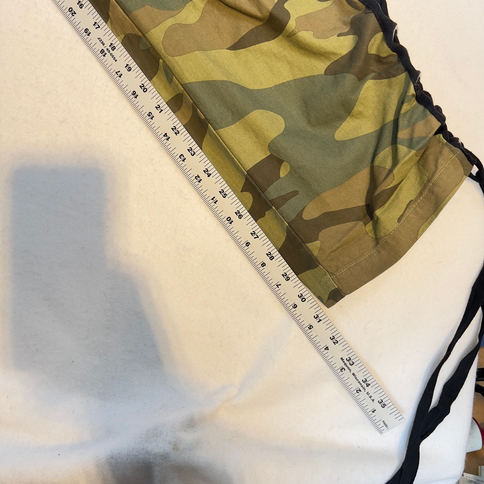 Other Fashion Nova Camouflage Pants Womans 2XL 100% Cotton Lace Up Size 38" / US 16 / IT 52 - 9 Thumbnail