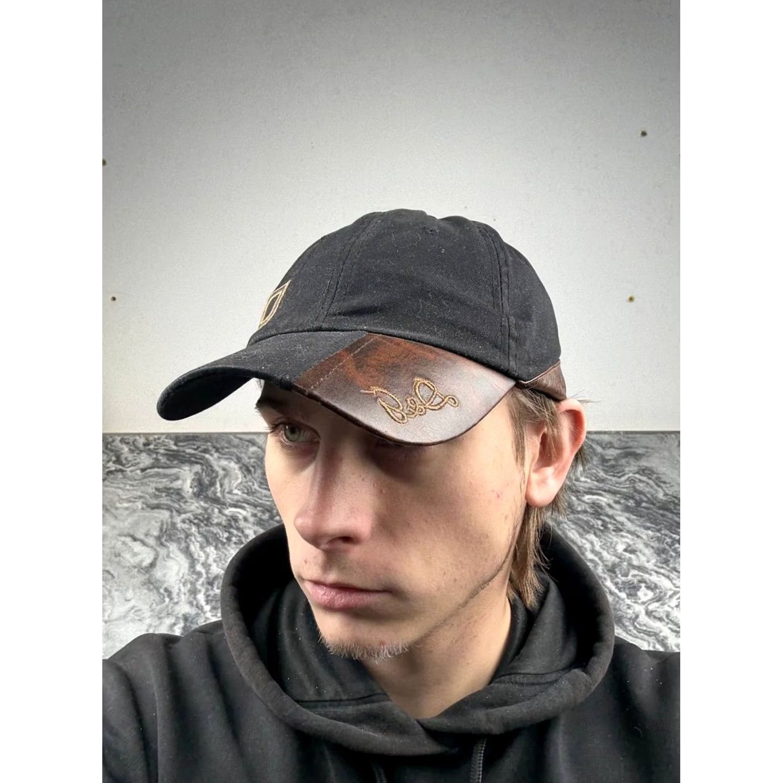 Dolce & Gabbana VINTAGE Dolce&Gabbana Big Embroidered Logo Cap Hat DG 90s Men One Size Black Size ONE SIZE - 3 Thumbnail
