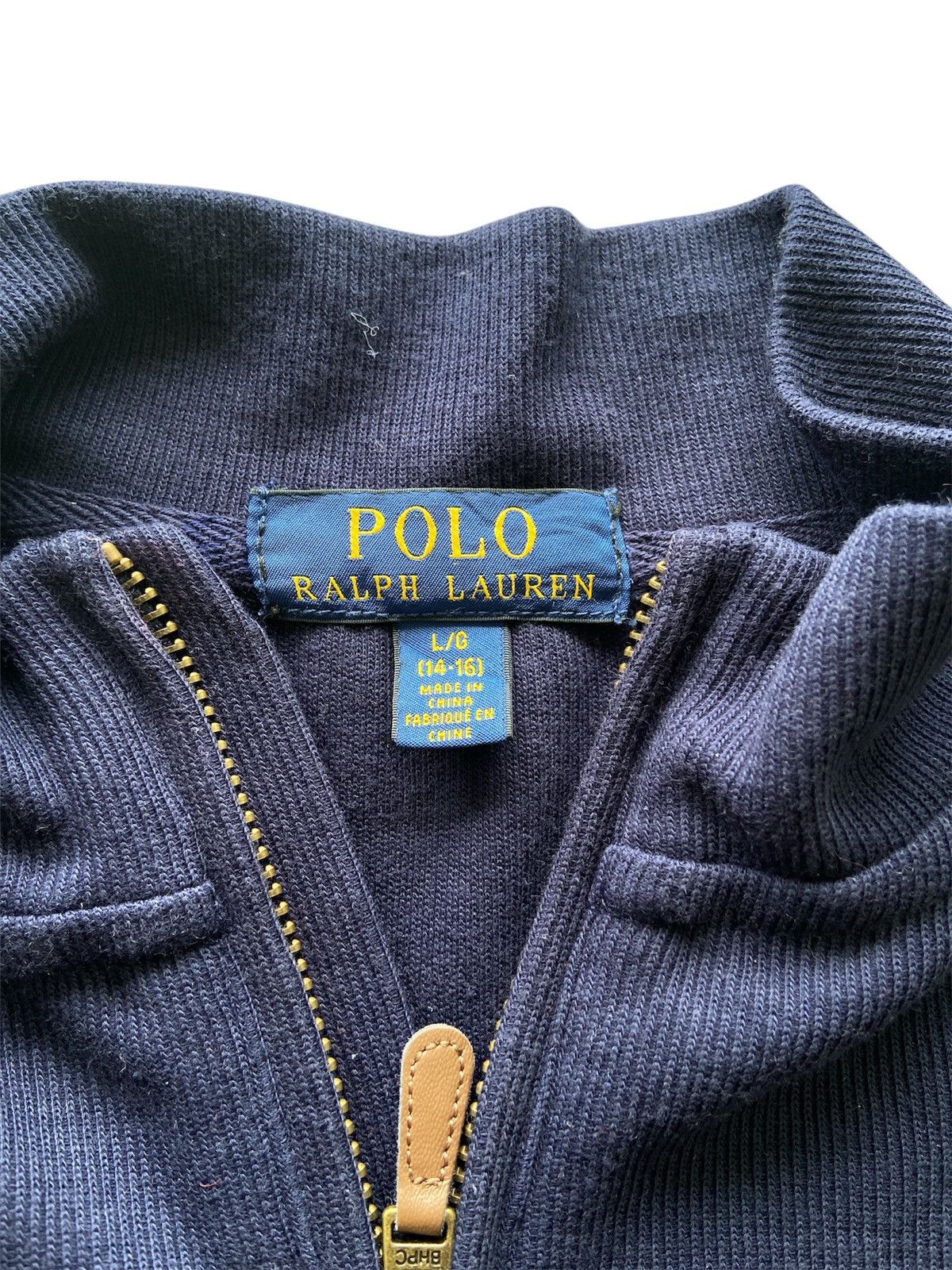 Polo Ralph Lauren Polo Ralph Lauren Half Zipper Navy Blue Size US L / EU 52-54 / 3 - 4 Thumbnail
