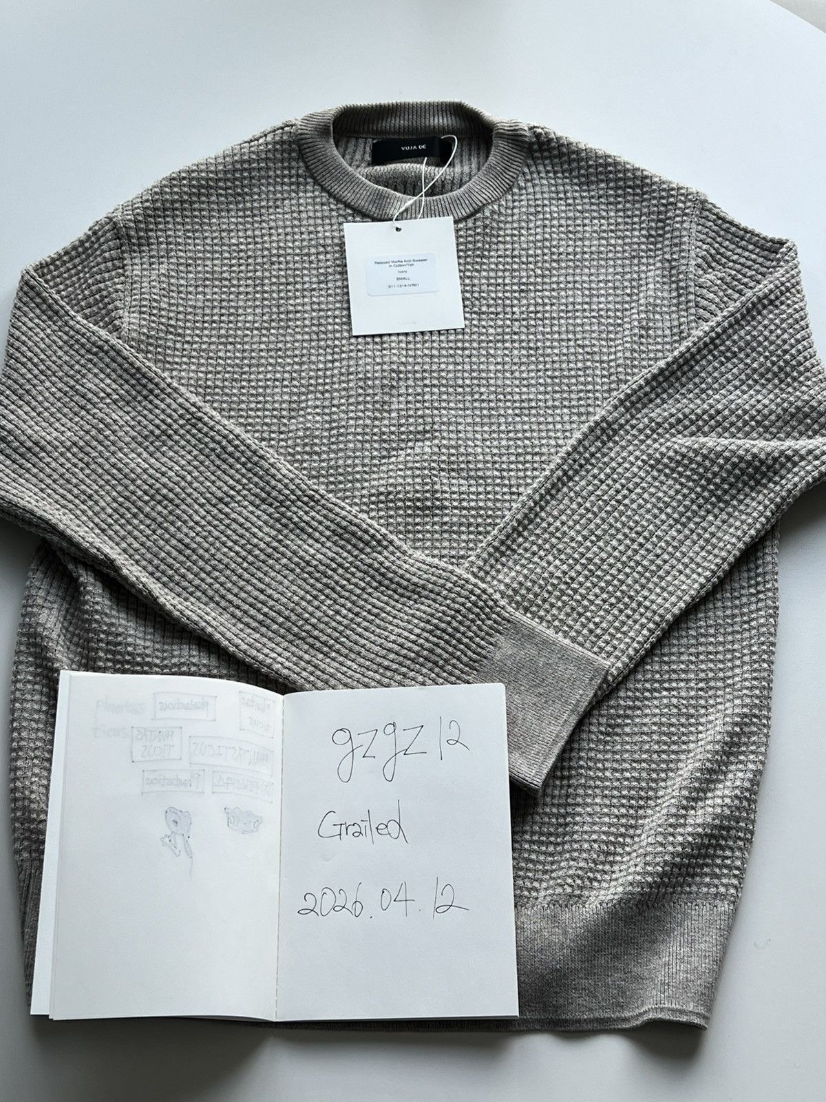 Vuja De Vuja De Relaxed Waffle Knit Sweater in Cotton/Yak Size US S / EU 44-46 / 1 - 1 Thumbnail