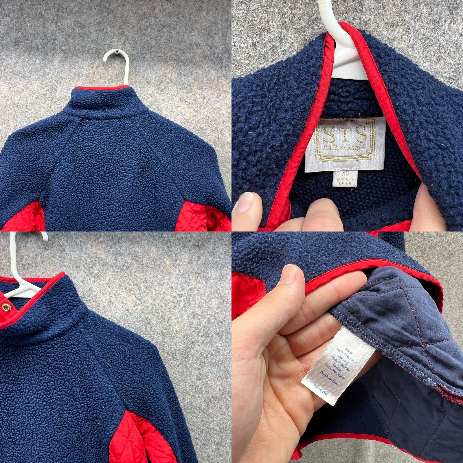 Vintage VINTAGE Sail To Sable Jacket Womens XL Red Quilted Fleece Zip Coat Fall Winter Size XL / US 12-14 / IT 48-50 - 8 Thumbnail