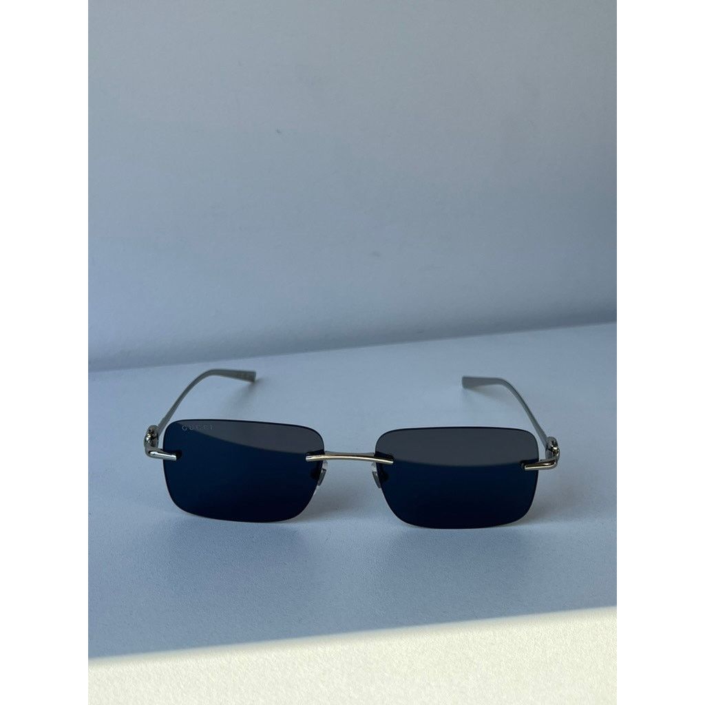 Gucci NEW Gucci GG1703S Silver Rimless Unisex Sunglasses $625 Size ONE SIZE - 7 Thumbnail