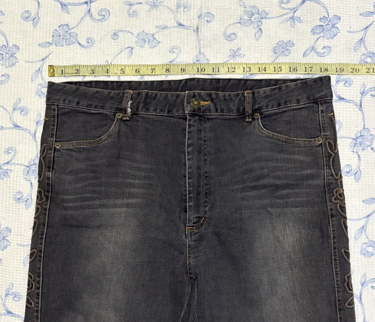 Japanese Brand Japanese Browdwin Flared Jeans Streetwear Denim Size US 37 - 3 Thumbnail