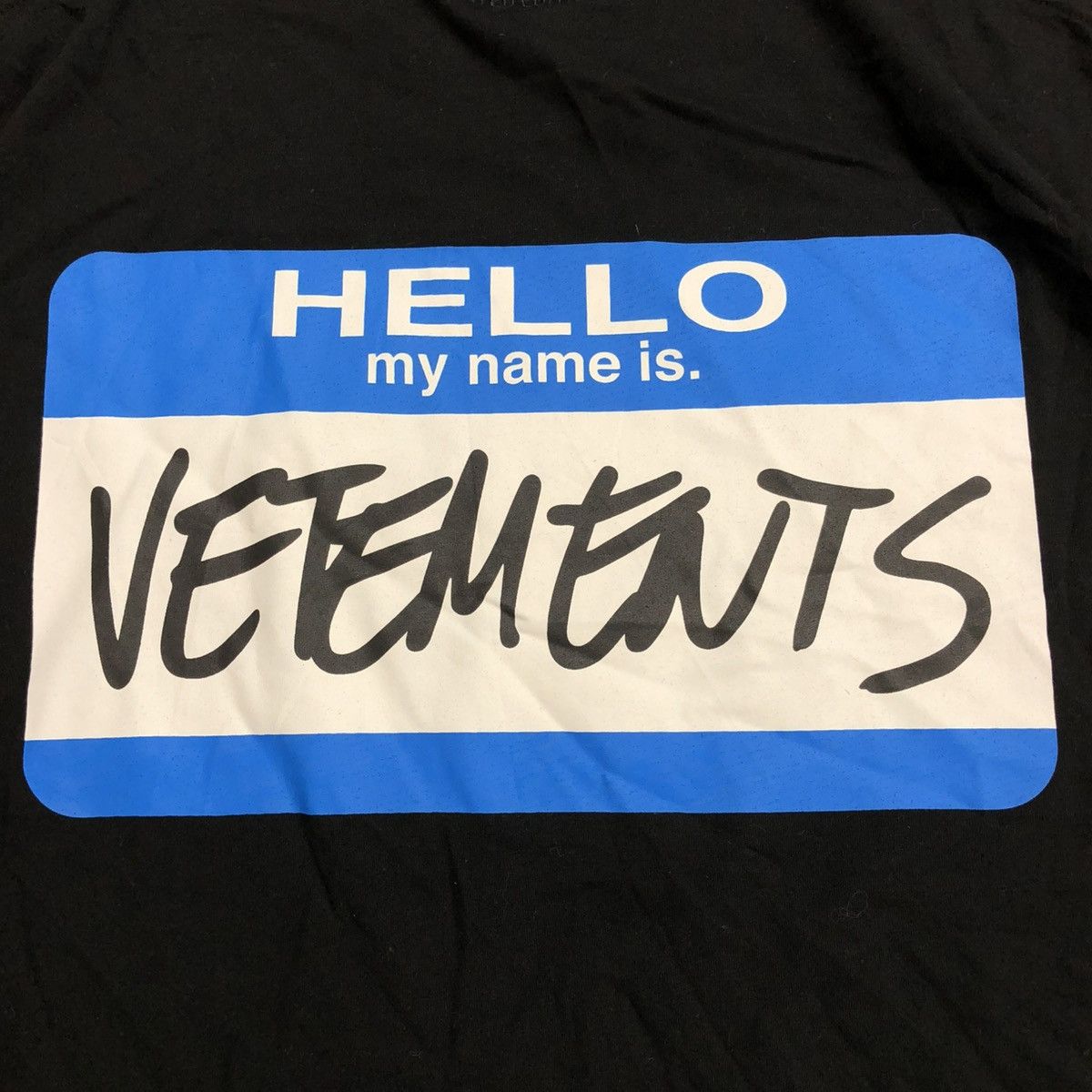 Vetements Vetements Hello My Name Is Vetements Oversize Hypebeast Tee Size US XXL / EU 58 / 5 - 3 Thumbnail