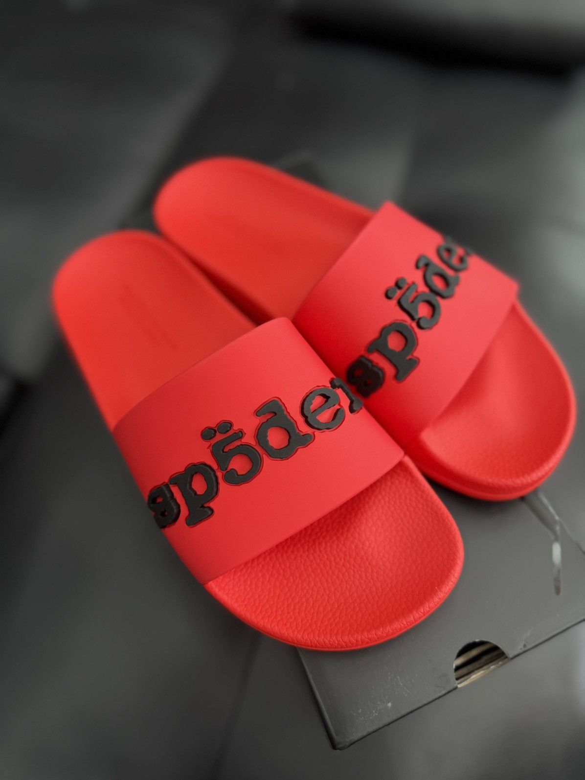 Sp5der Sp5der Red Slip On Rubber Slides Size (7) Brand New Size US 7 / EU 40 - 7 Thumbnail