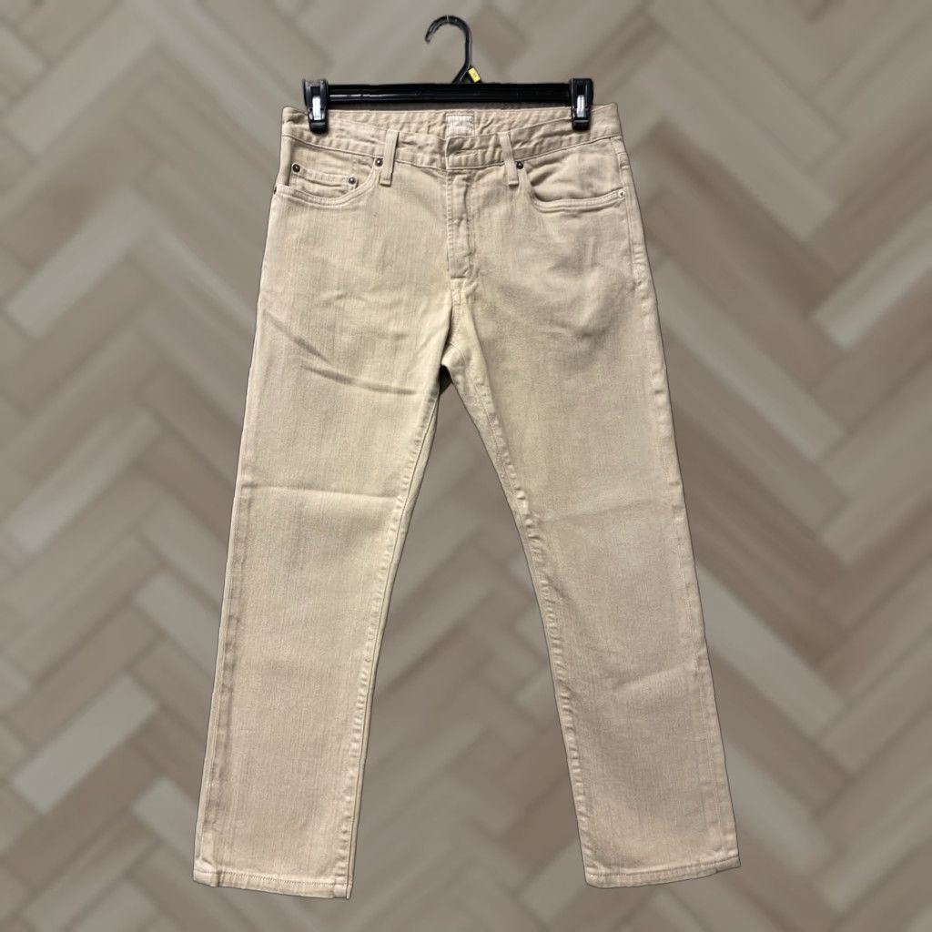 Bonobos BONOBOS Jeans Men’s Size 32x29 Tan Slim Denim Cotton Blend Stretch Straight 5-Pocket Men’s Jeans Size US 32 / EU 48 - 1 Thumbnail