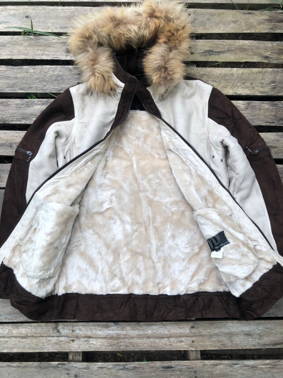 If Six Was Nine × Vintage Vintage Ville D'Espoir Leather Suede Faux Fur Jacket Size US M / EU 48-50 / 2 - 3 Thumbnail