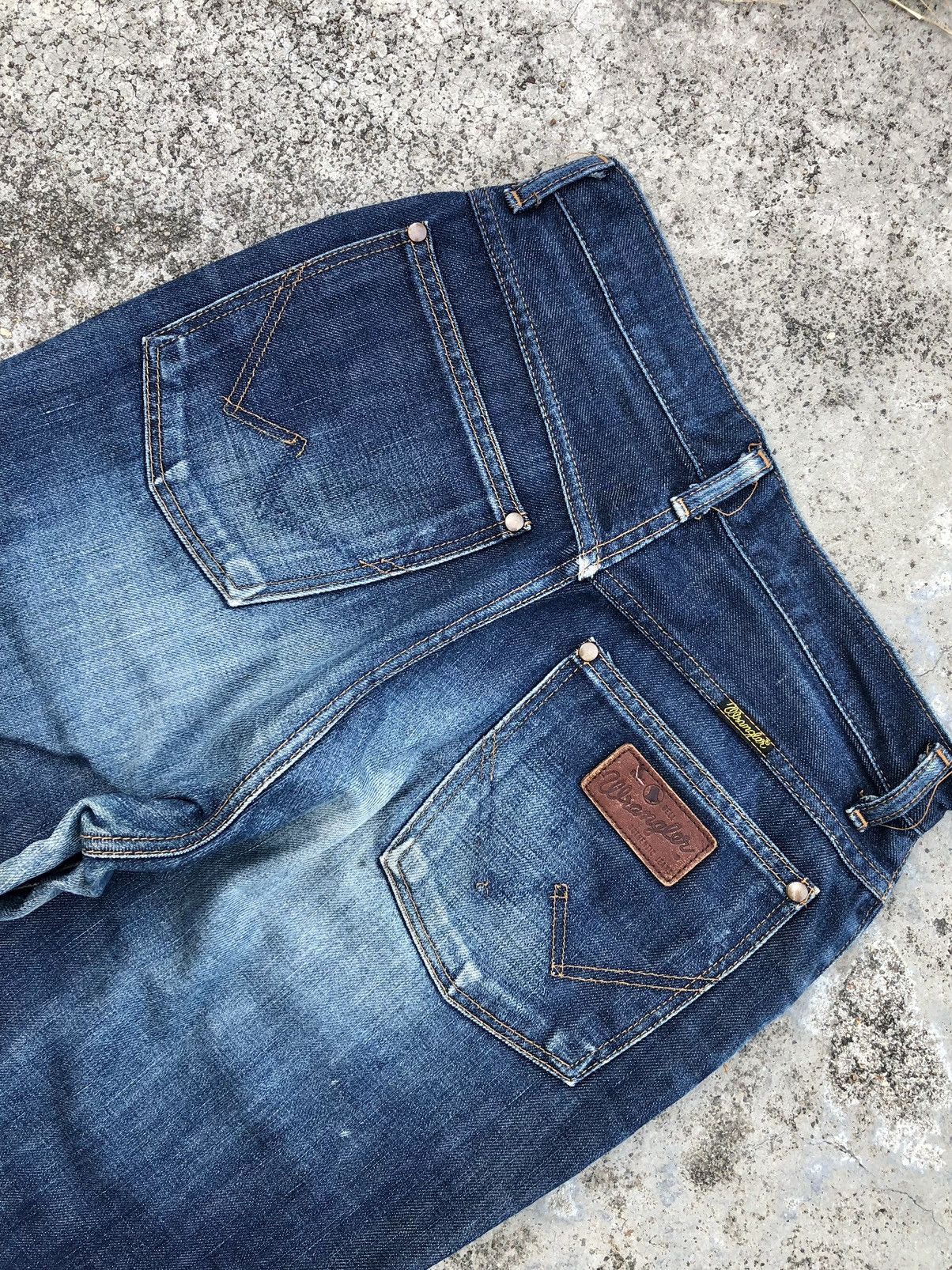 Vintage FLARED⚡️⚡️VINTAGE WRANGLER BLUE BELL DENIM Size US 27 - 5 Thumbnail