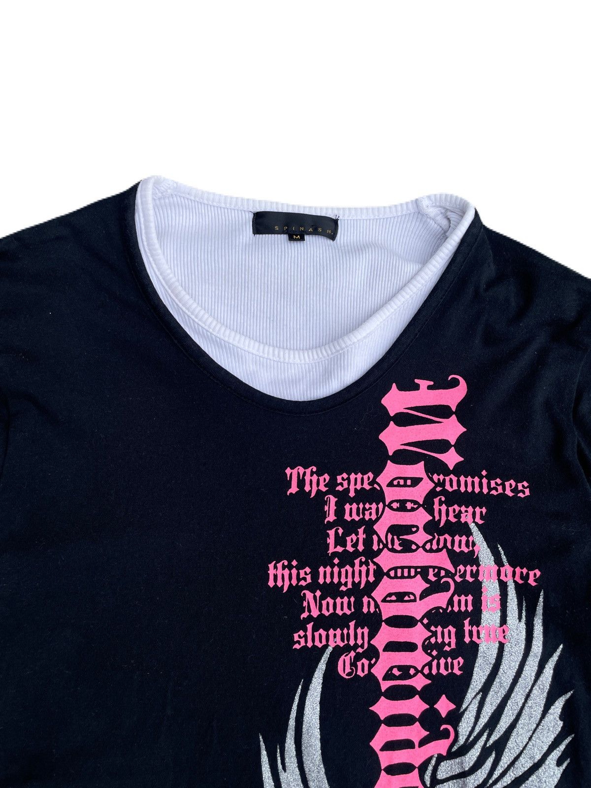 If Six Was Nine 2000s Japanese archive Layered Gilltet Poem Long Sleeve Tee Size US S / EU 44-46 / 1 - 5 Thumbnail